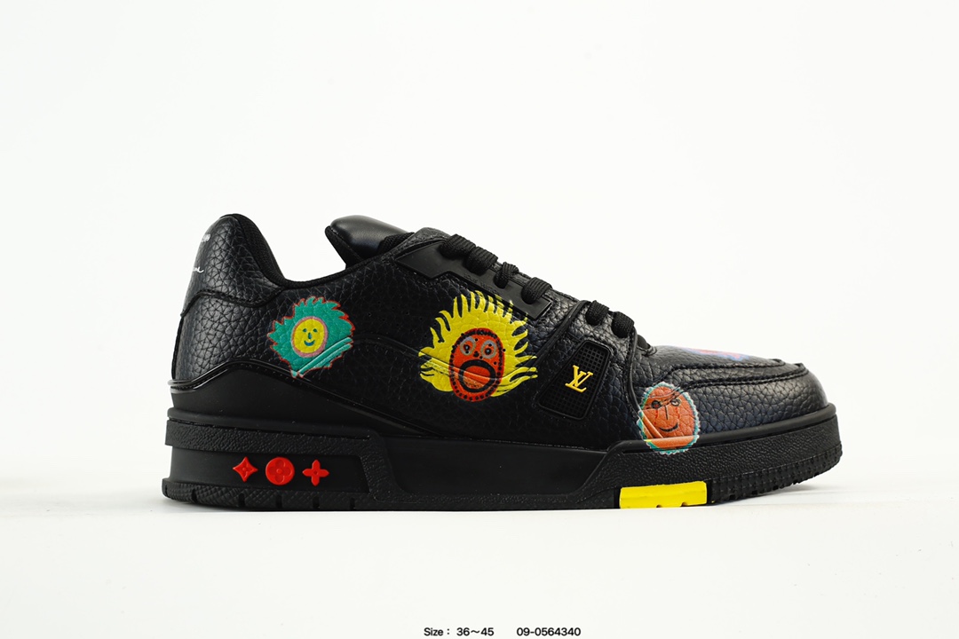Louis Vuitton Trainer Low Sneaker Black