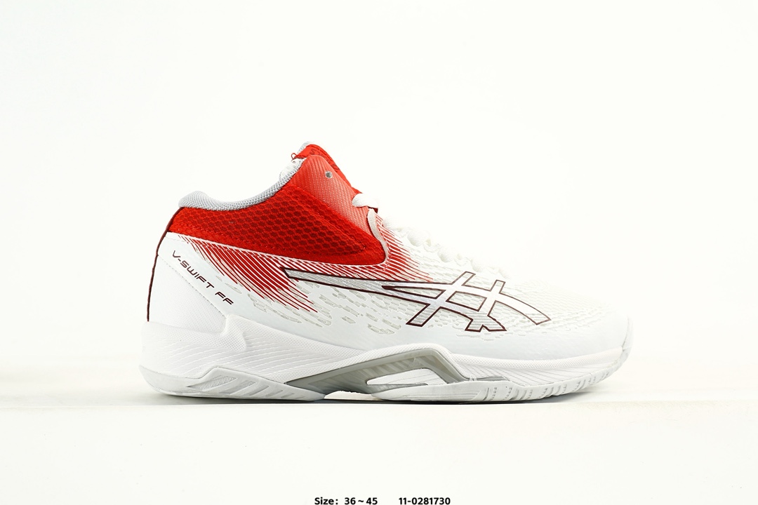 Asics V-SWIFT FF MT 4 Volleyball Shoes White/Red