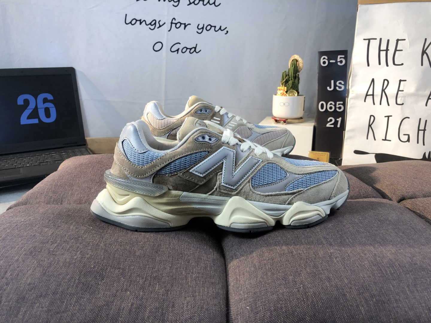 New Balance 9060 Chunky Sneakers Grey Blue