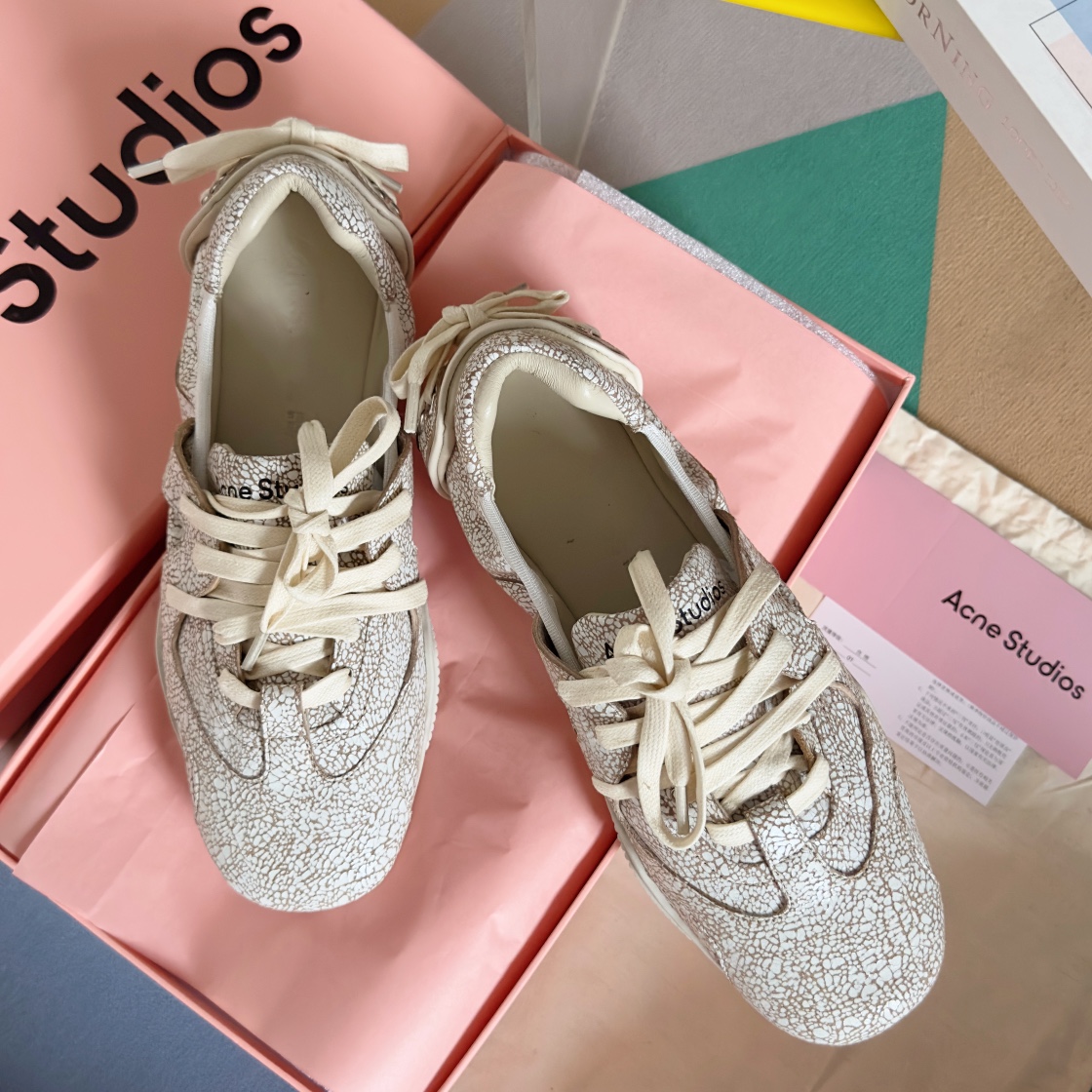 Acne Studios Denim Ballet Sneakers White
