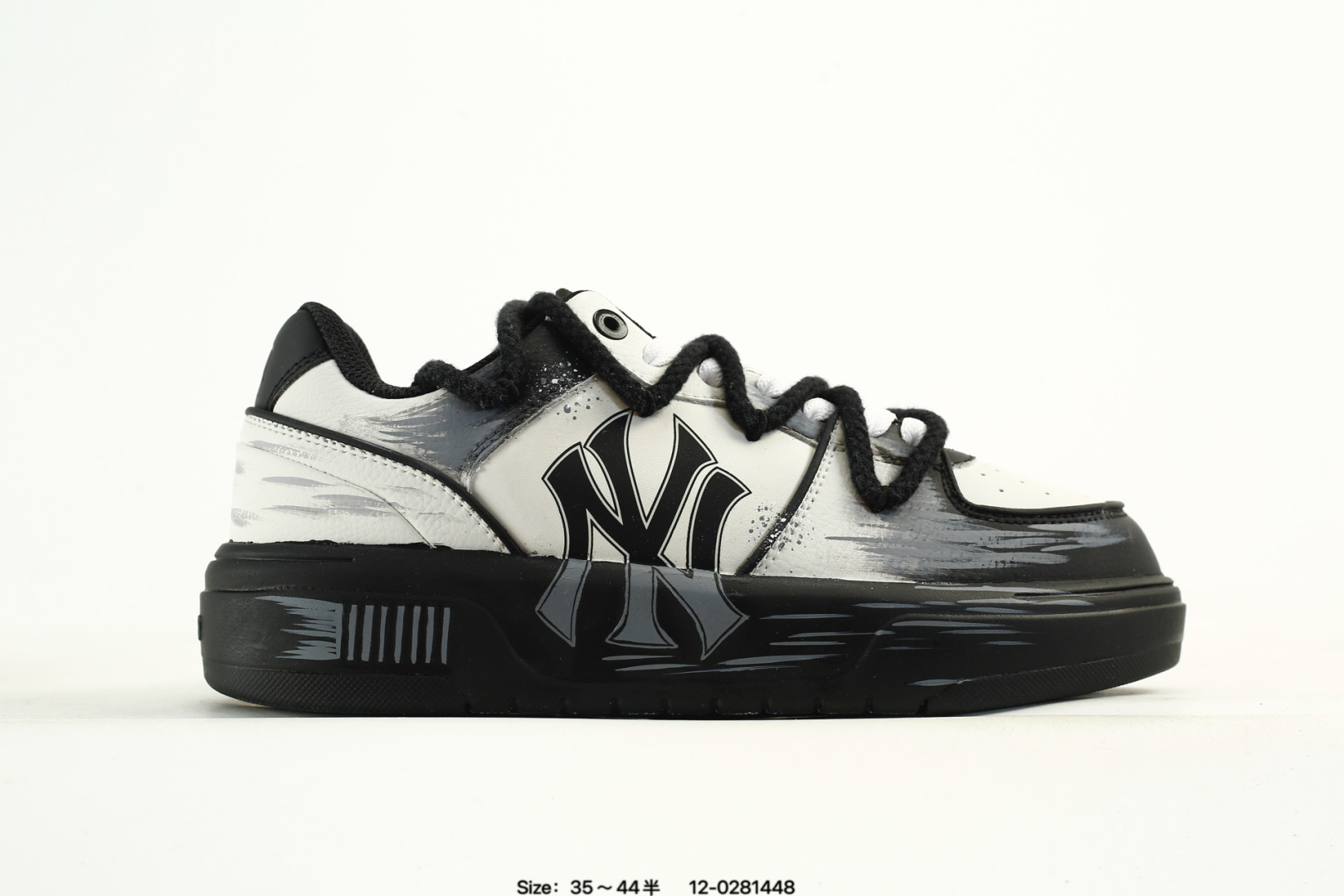 MLB Chunky Liner PU Sneakers Black/White