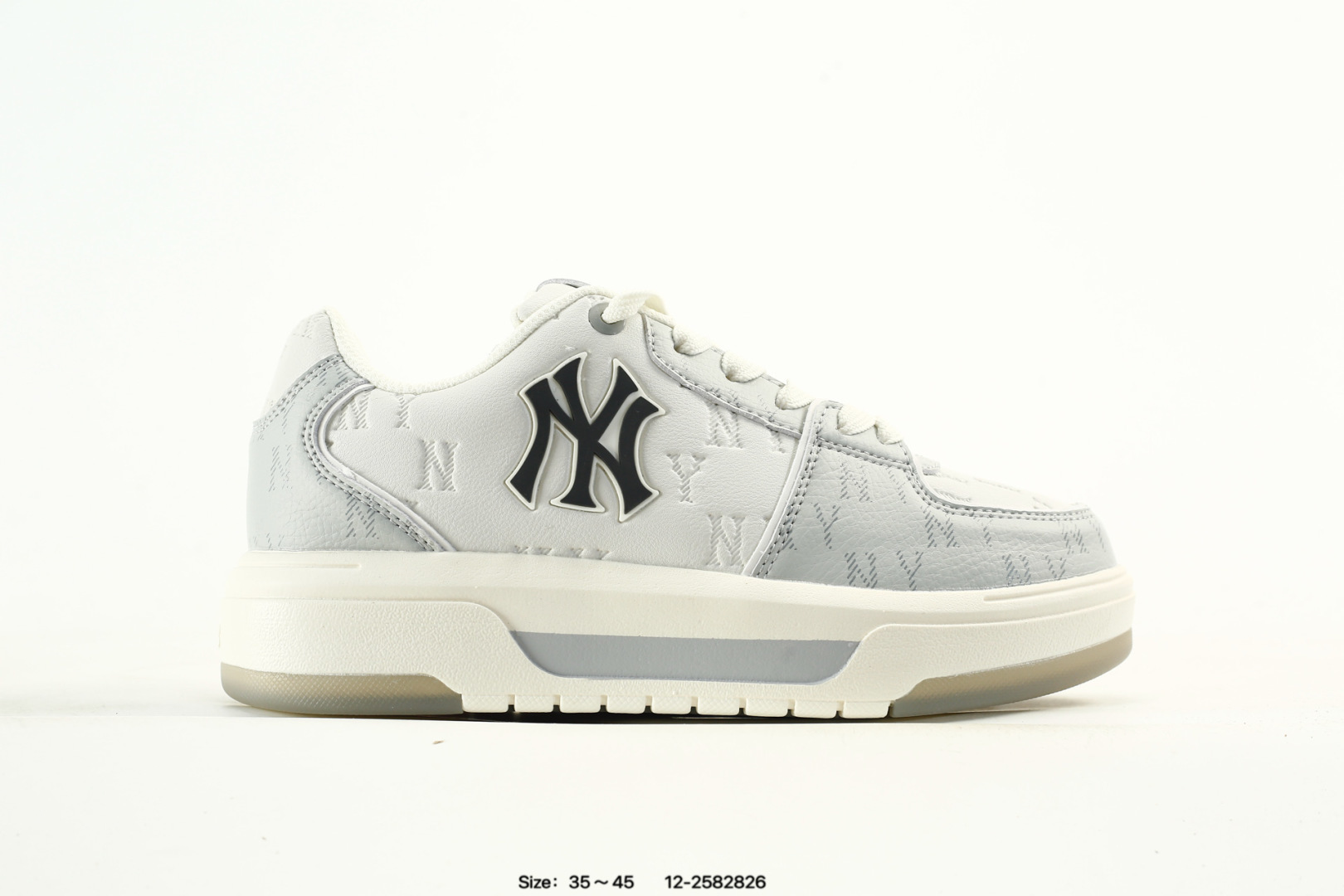 MLB Yankees Chunky L Liner Low Sneakers White/Gray