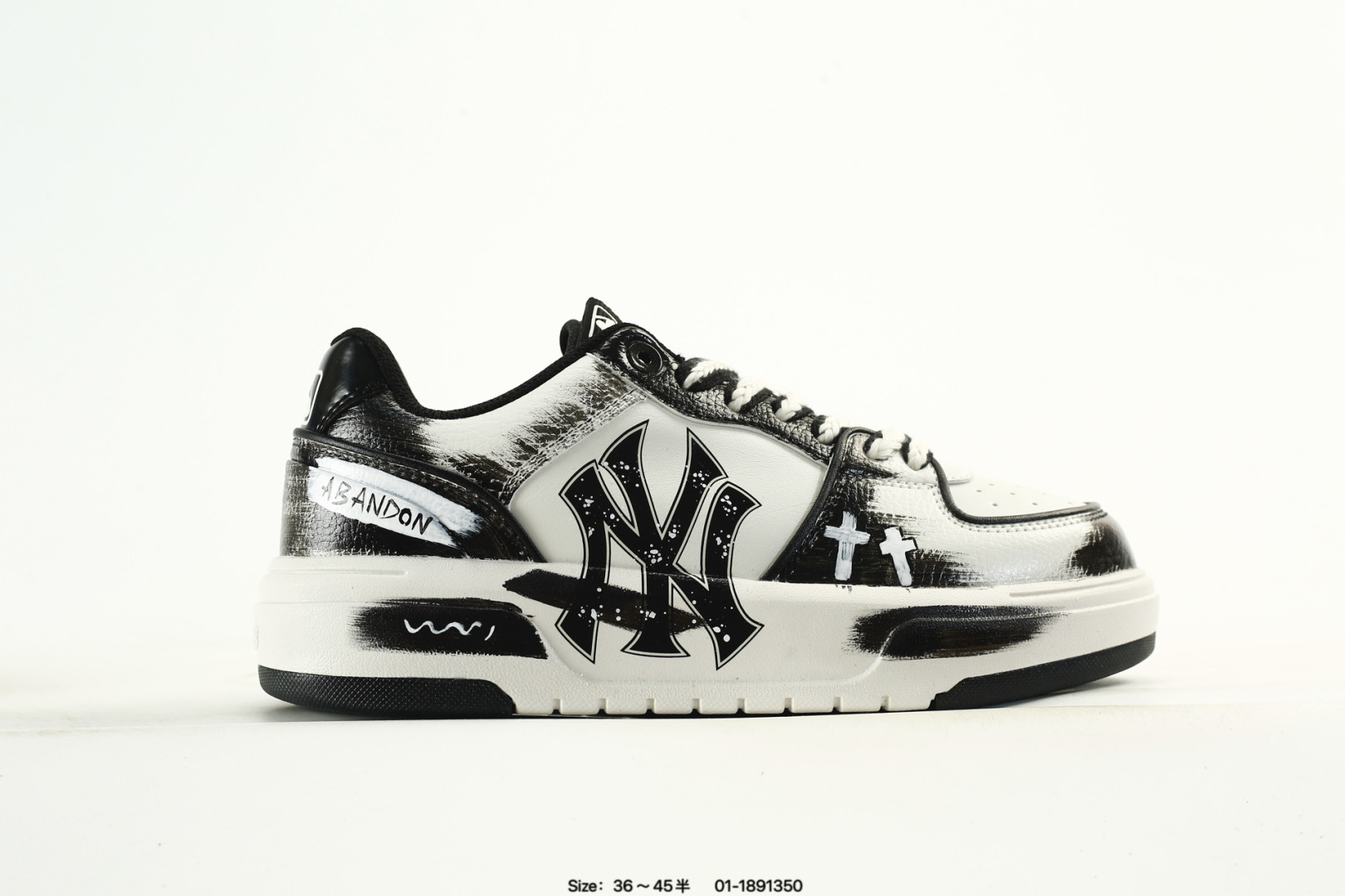 MLB NY Graffiti Dad Sneakers Black/White