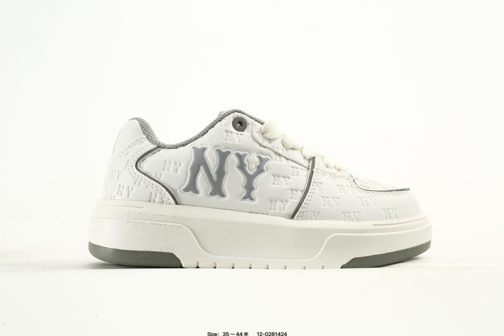 MLB Chunky Liner Platform Sneakers White/Grey