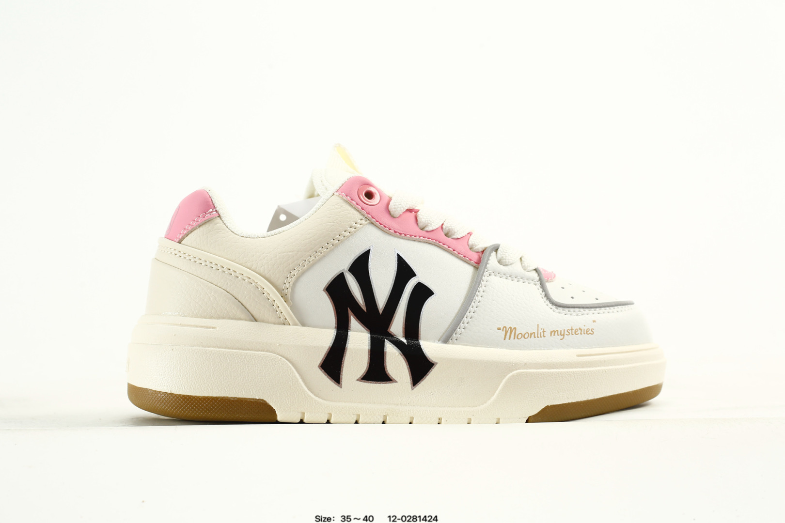 MLB Yankees Chunky Liner Sneaker White/Pink