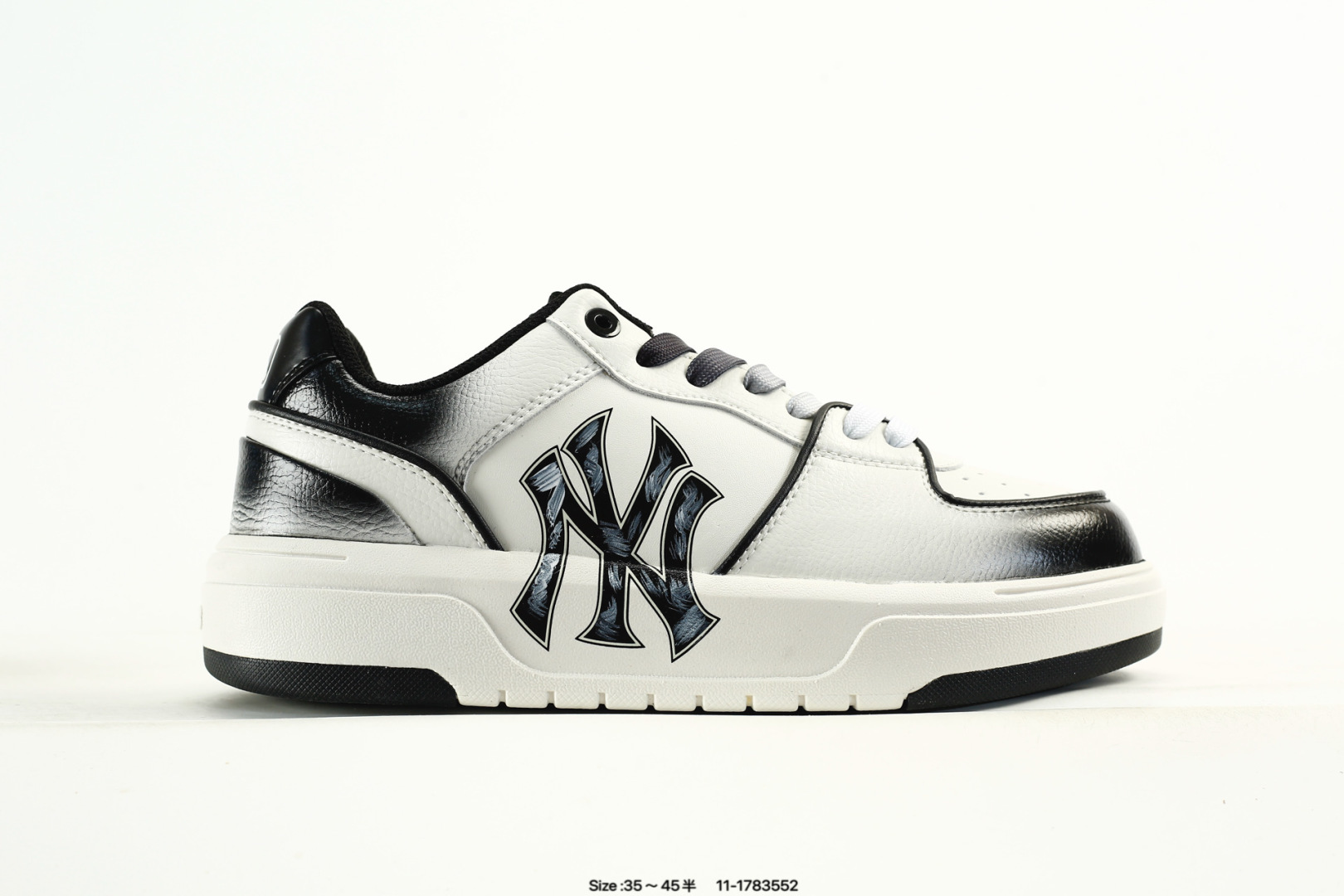 MLB Chunky Liner PU Sneakers Black/White