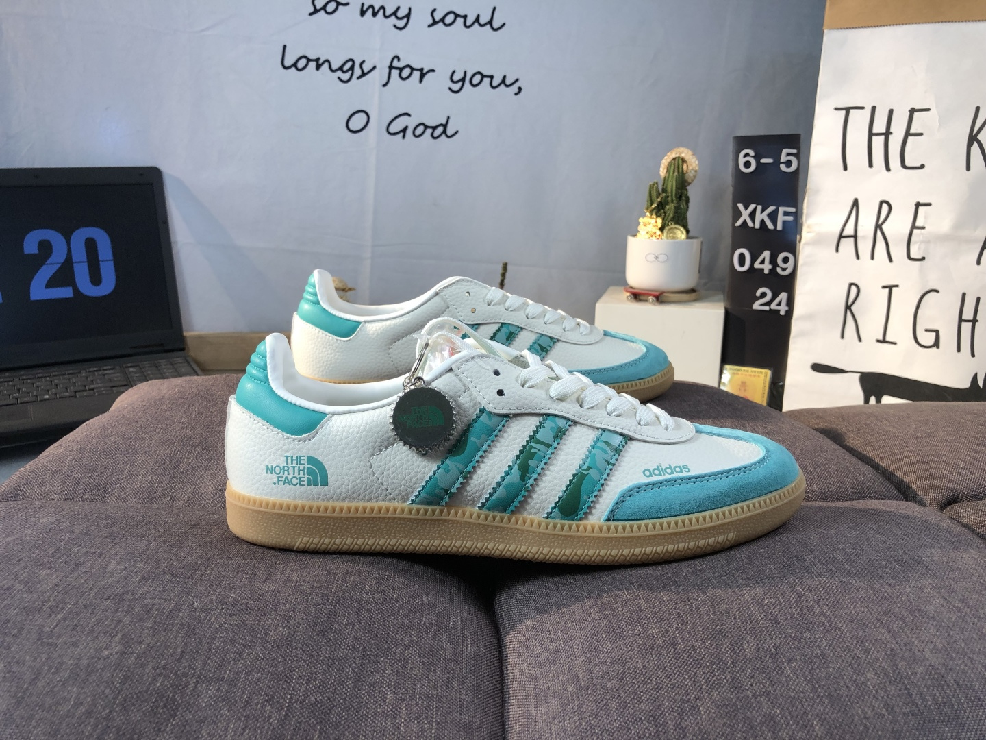 Adidas Samba OG Low Sneakers White/Teal