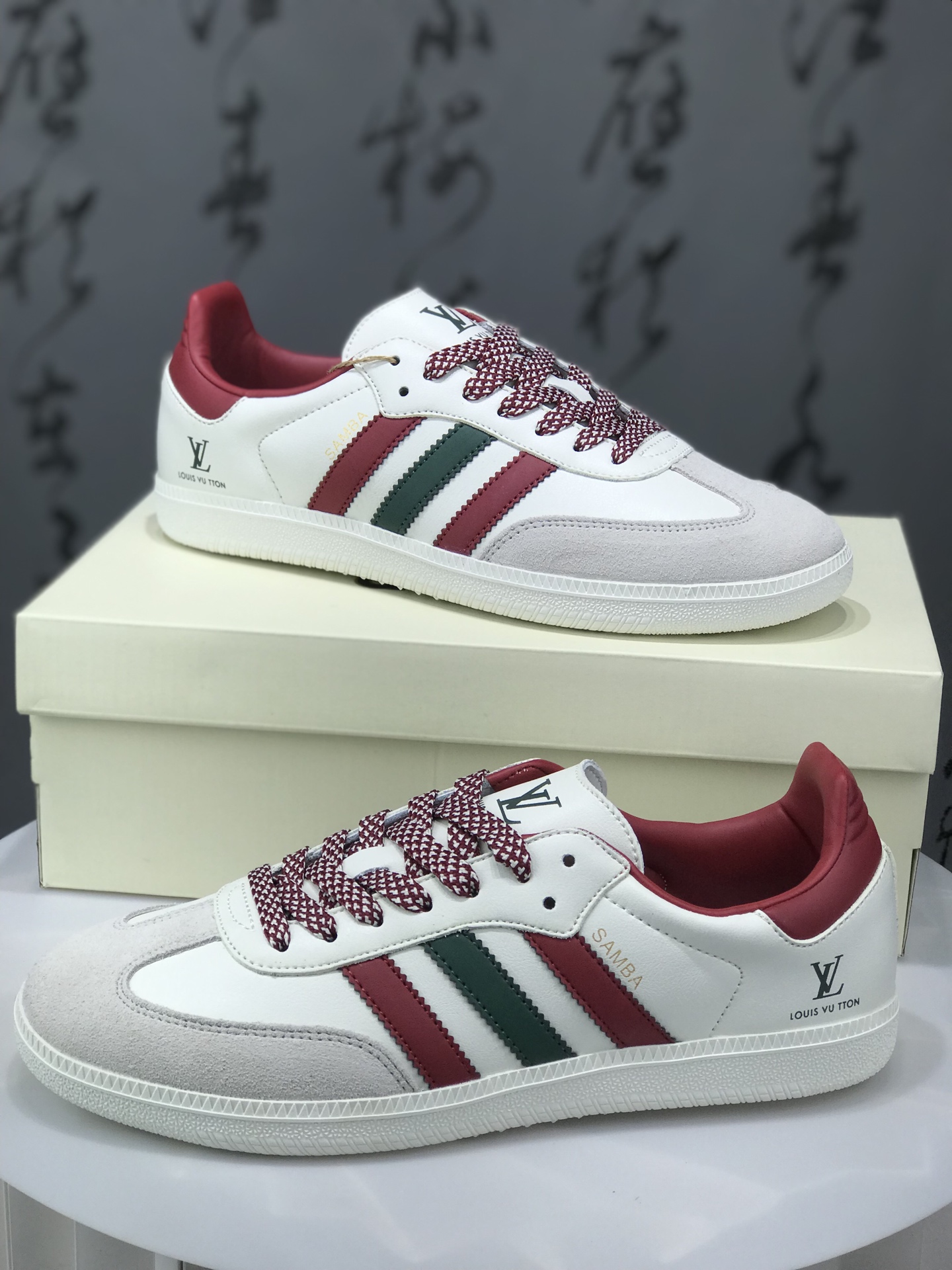 Adidas Originals Samba OG DIY Sneakers White/Red/Green