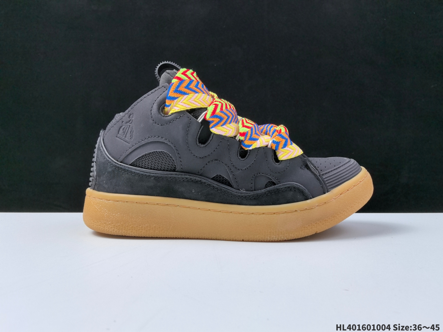 Lanvin Curb Low Skate Sneakers Multicolor