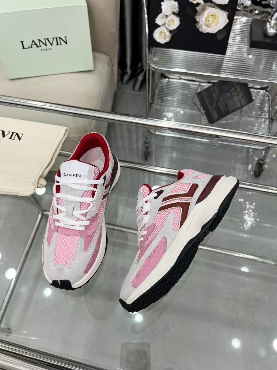 Lanvin Clay Runner Sneaker Pink