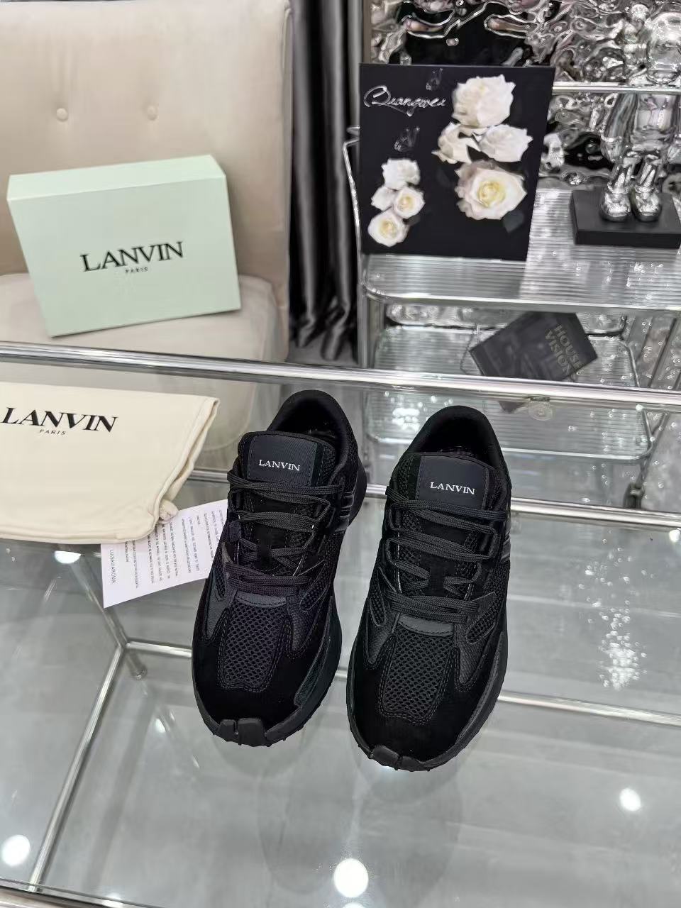 Lanvin Curb Runner Sneakers Multicolor