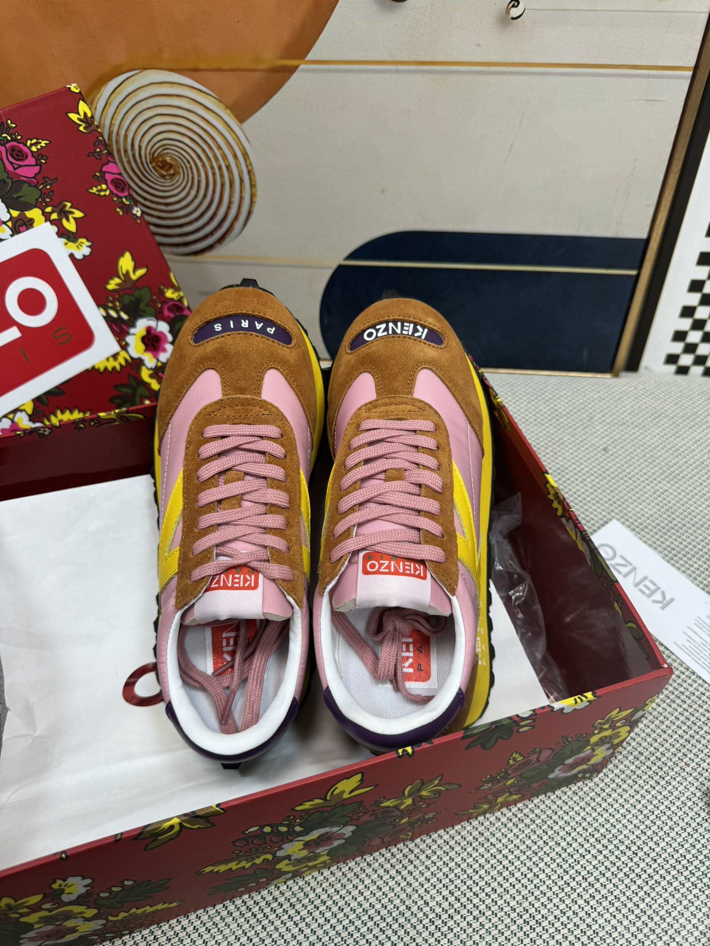 Kenzo Paris Retro Runner Shoes Multicolor