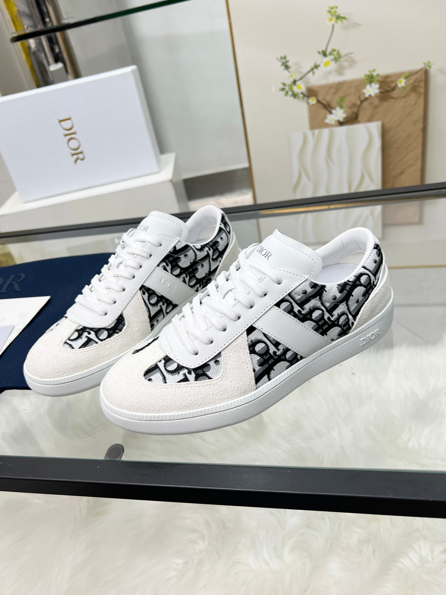 Dior B01 Berlin 01 Casual Sneakers White/Black