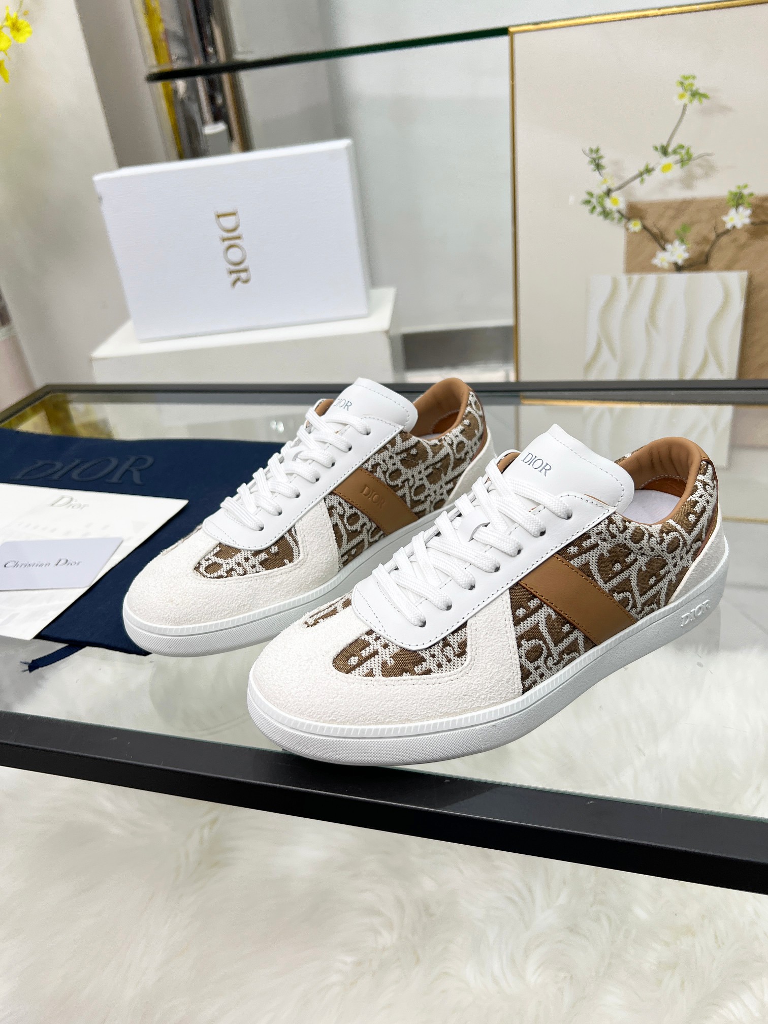 Dior B01 Berlin 01 Sneakers White/Tan