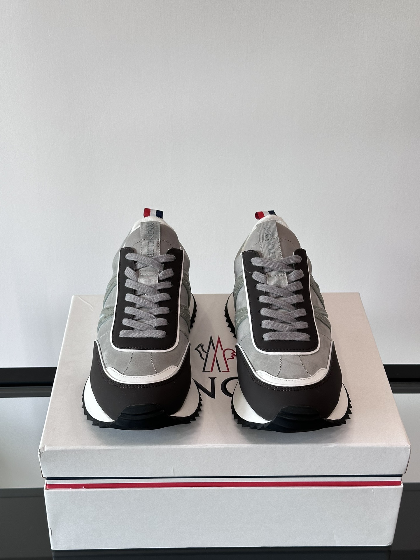 Moncler Pacey Platform Sneakers Grey