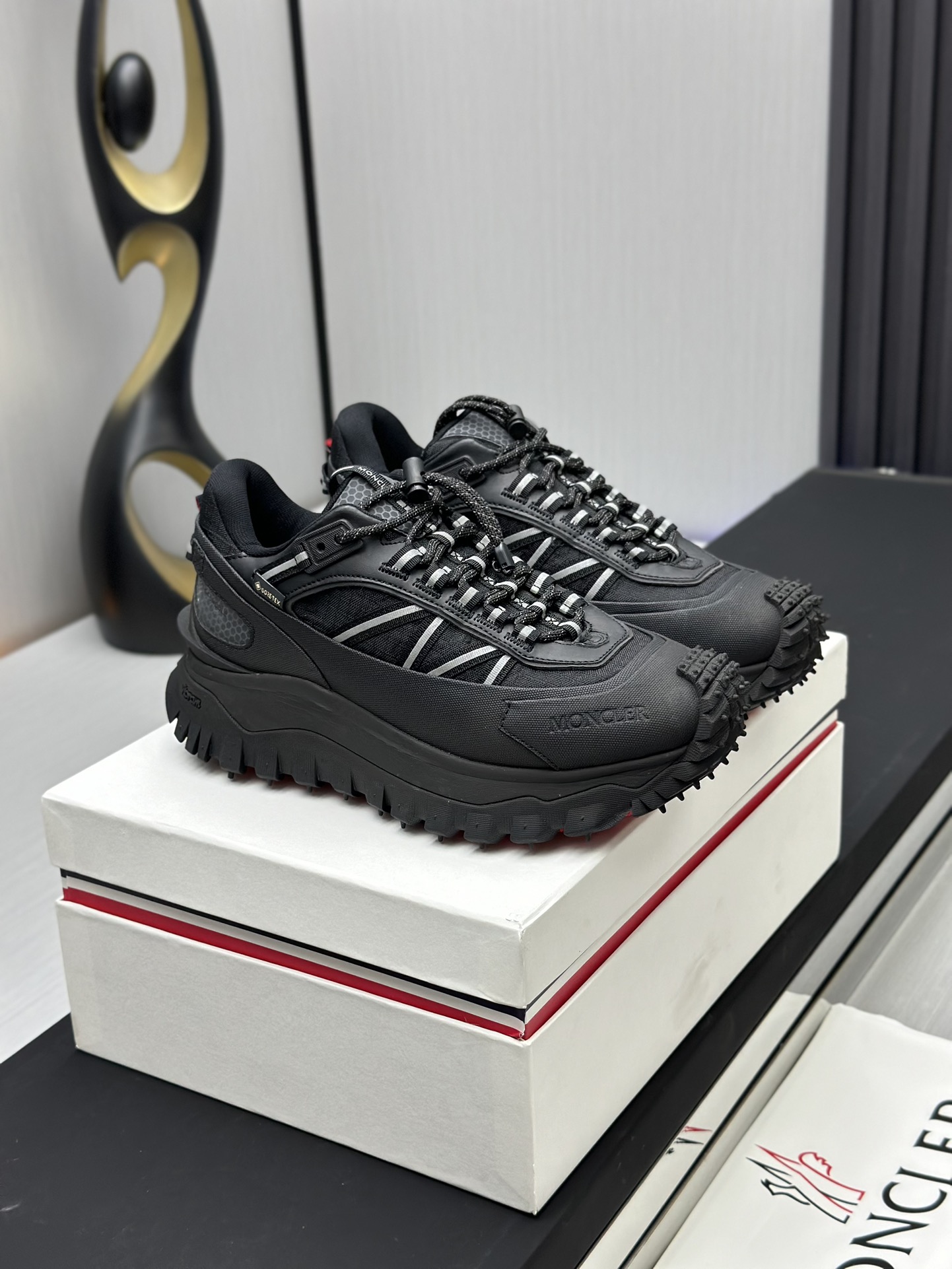 Moncler Trailgrip GTX Trail Shoes Black