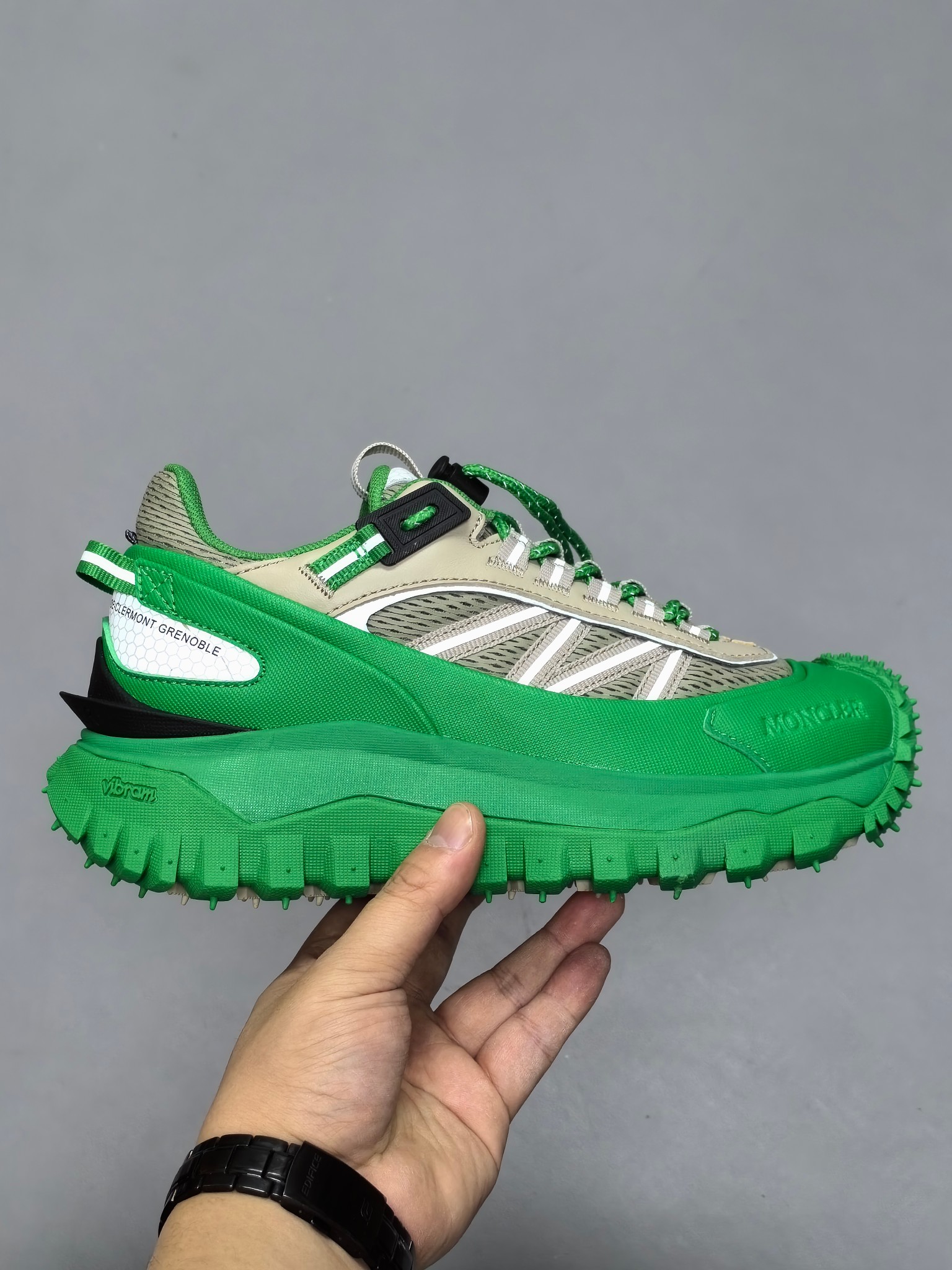Moncler Trailgrip GTX Hiking Sneakers Green