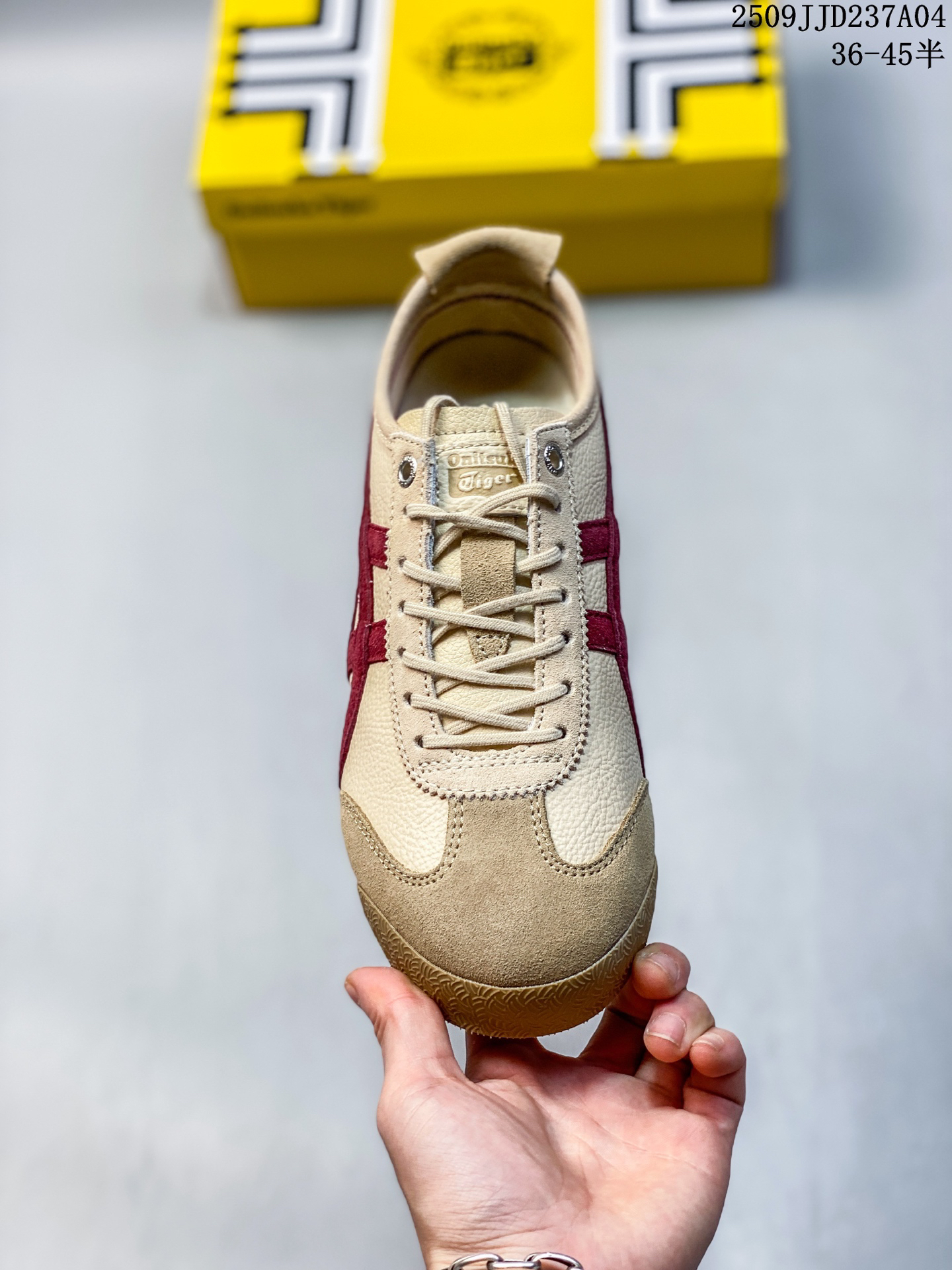 Onitsuka Tiger Mexico 66 Deluxe NIPPON MADE Sneakers Beige/Burgundy