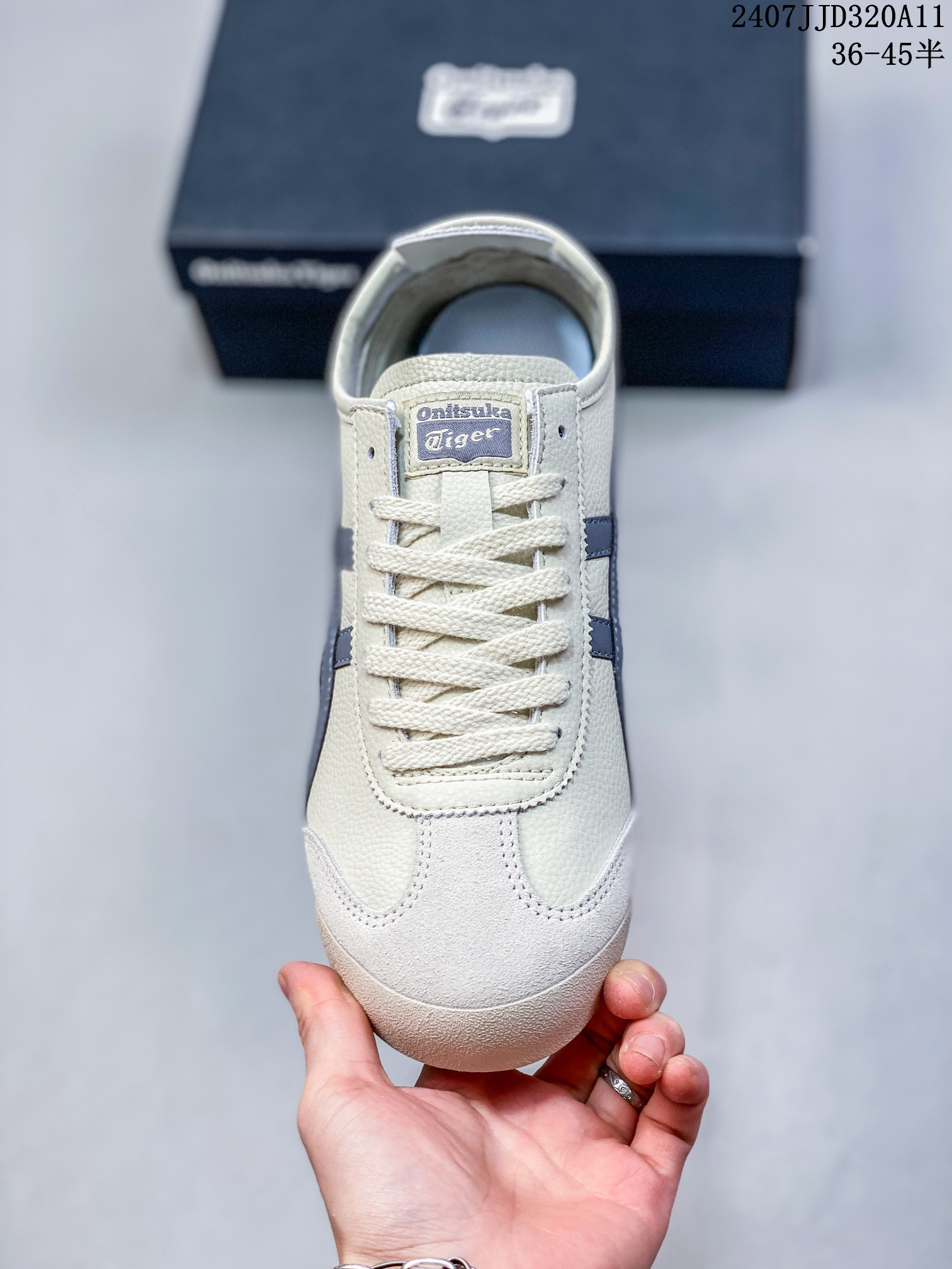 Onitsuka Tiger Mexico 66 Slip-On Sneakers Cream/Blue-Gray