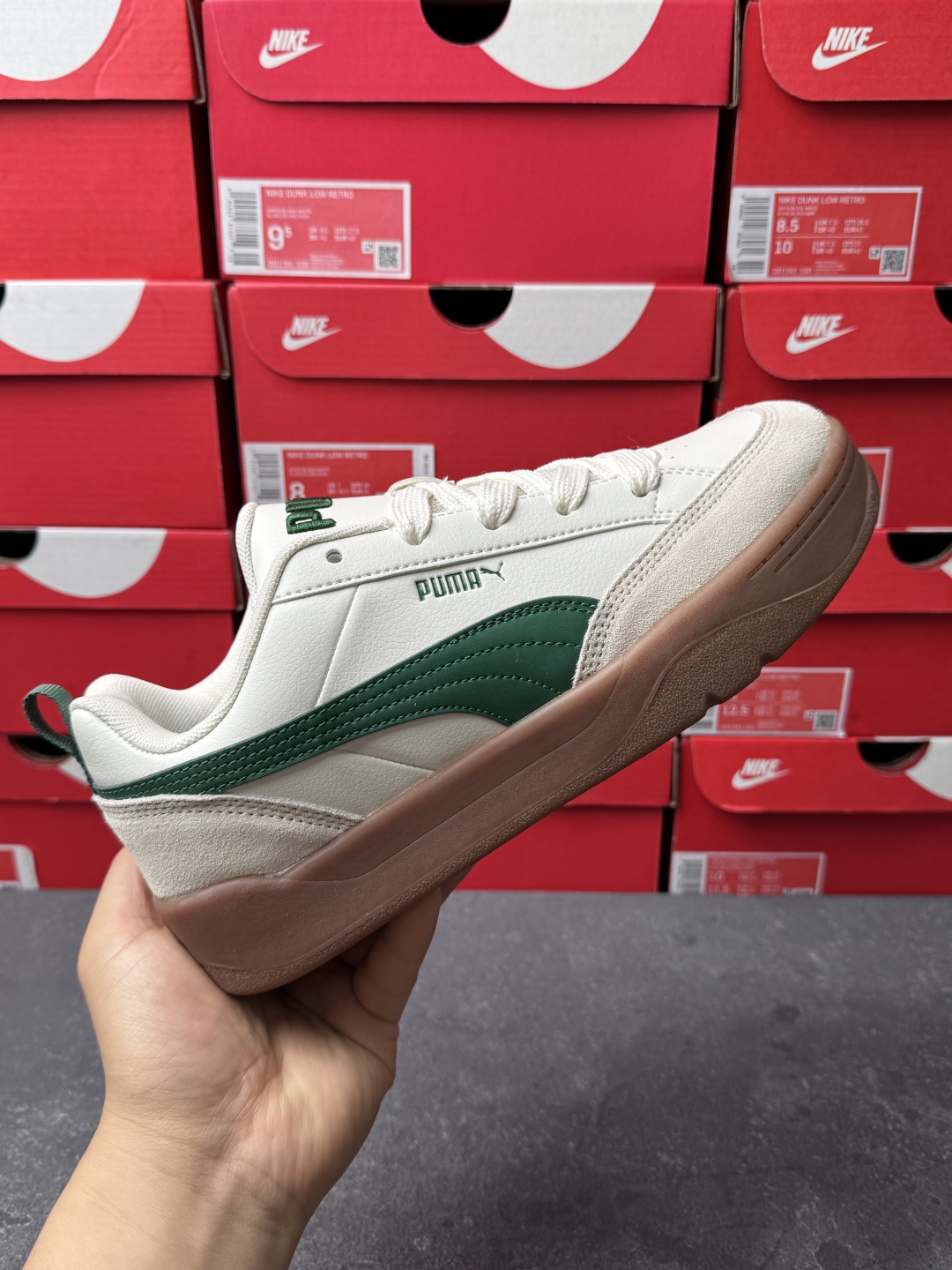 Puma RS Chunky Sneakers White/Green