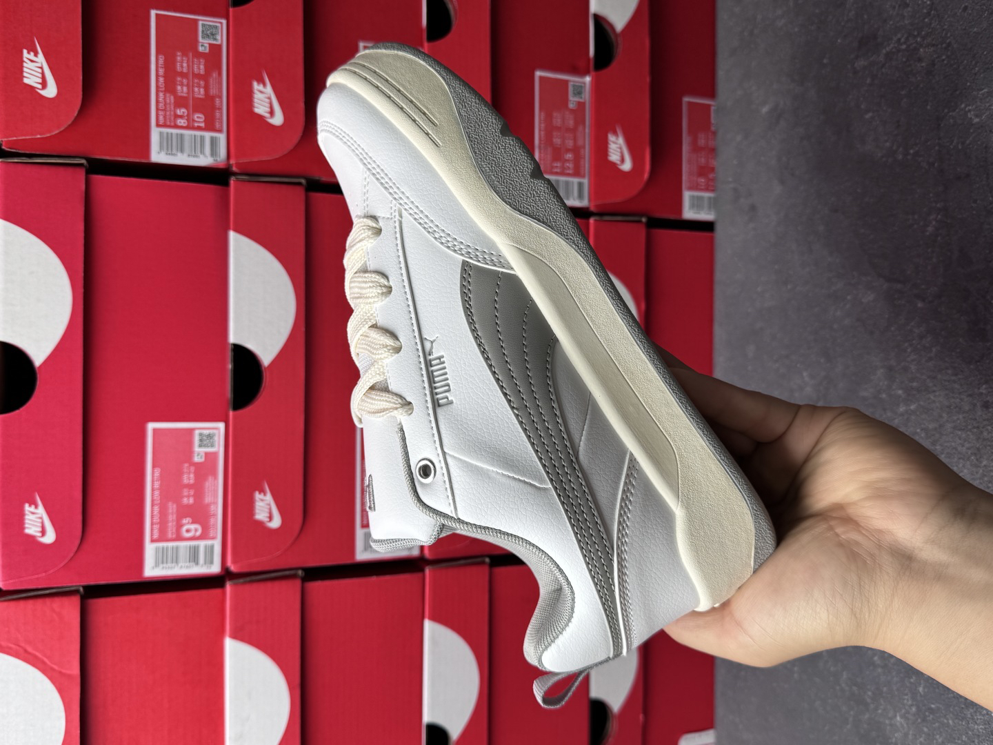Puma RS Chunky Low-Top Sneakers White/Gray