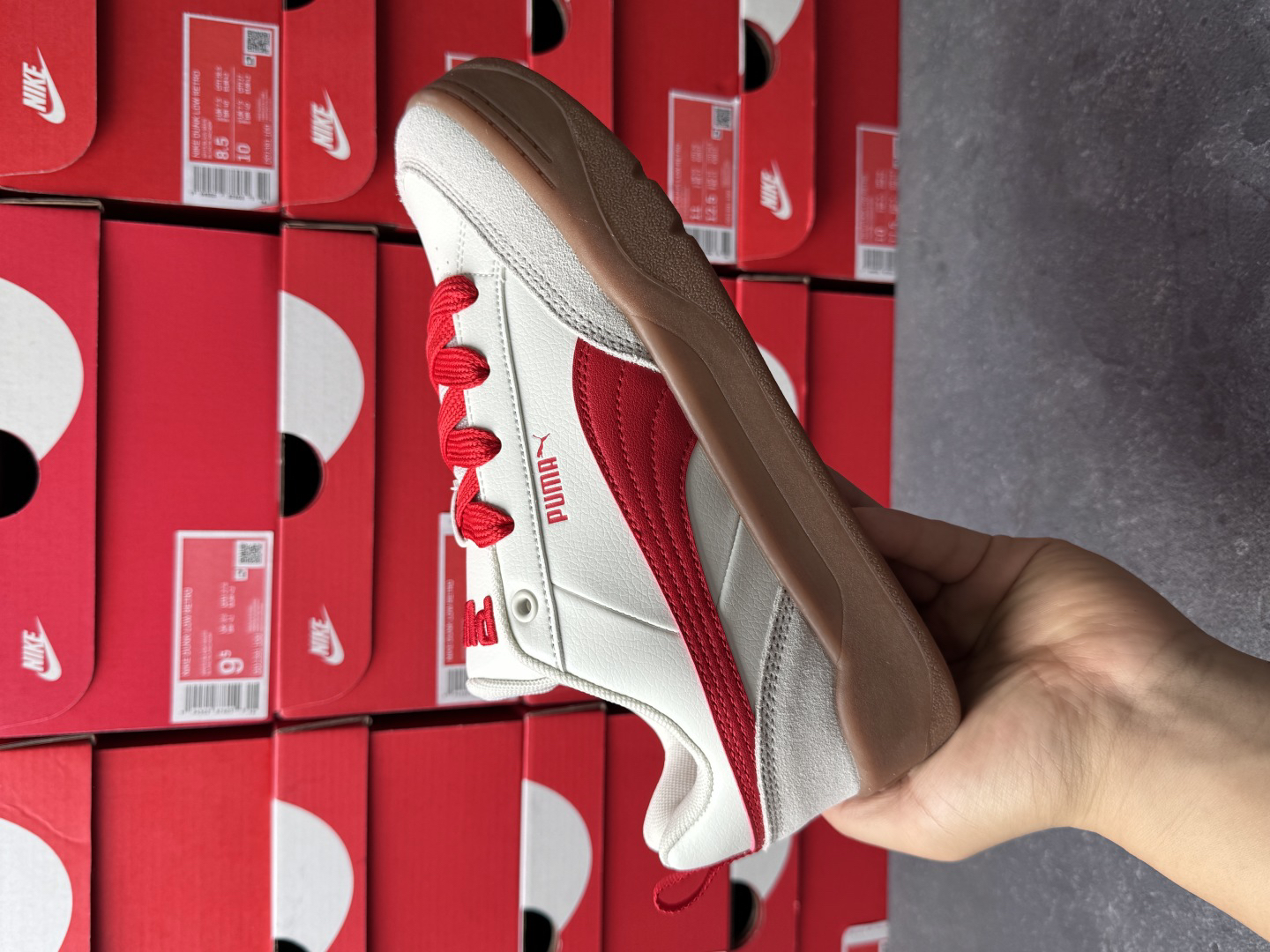 Puma RS Series Chunky Sneakers White/Red