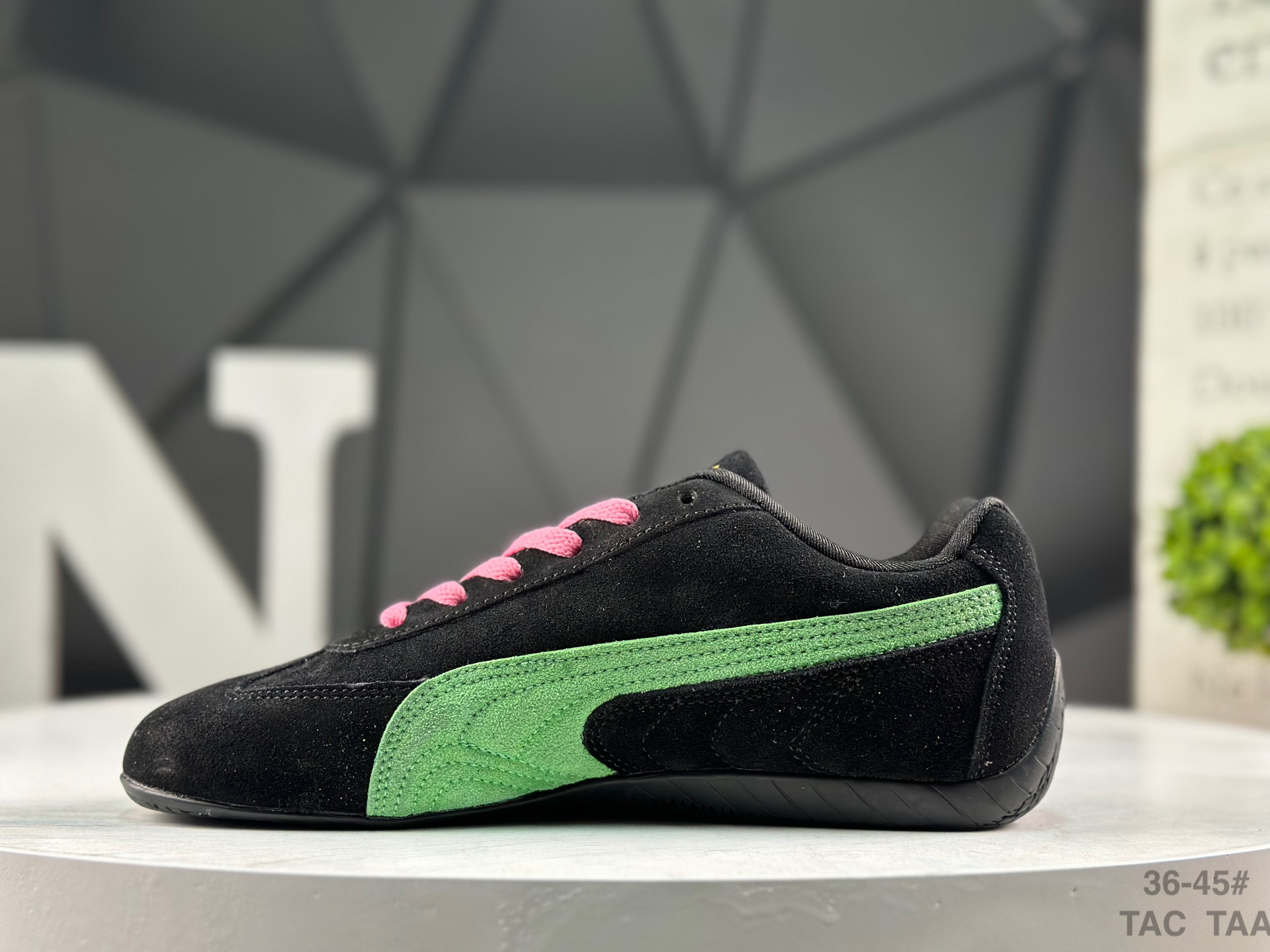 Puma Speed OG Casual Sneakers Black/Green/Pink