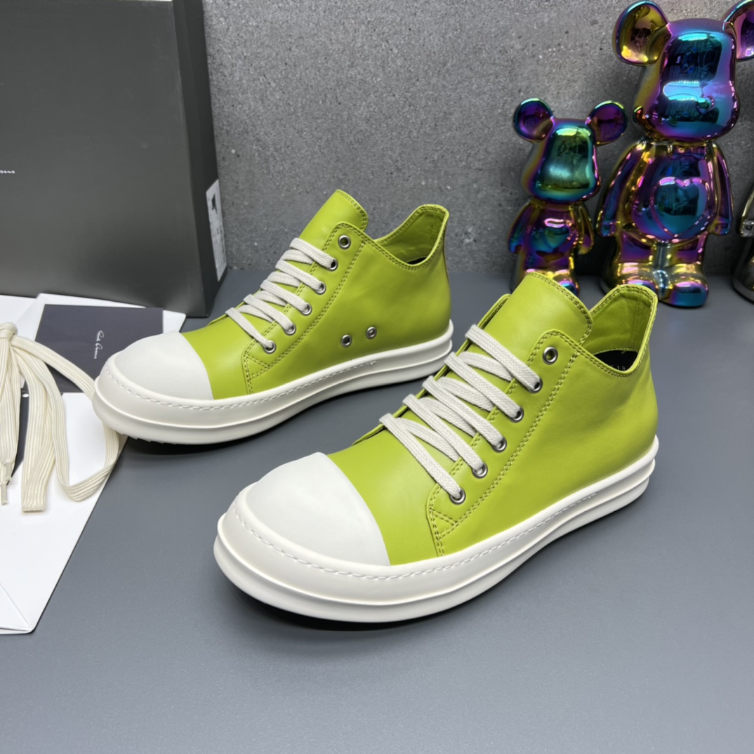 Rick Owens Low Top Sneaker Lime