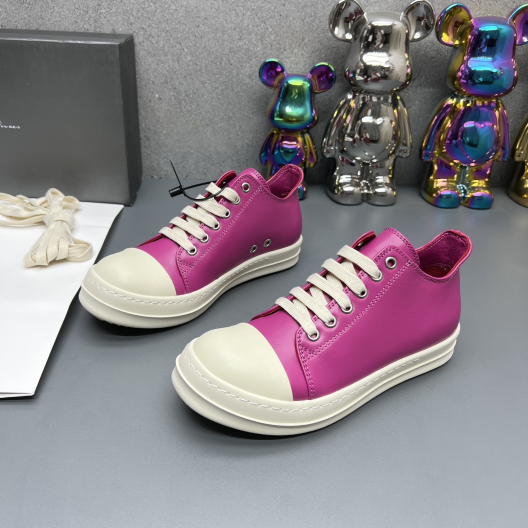 Rick Owens Low Sneakers Yellow