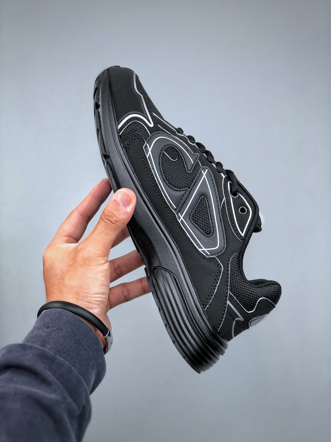Dior B30 Chunky Runner Sneakers Black