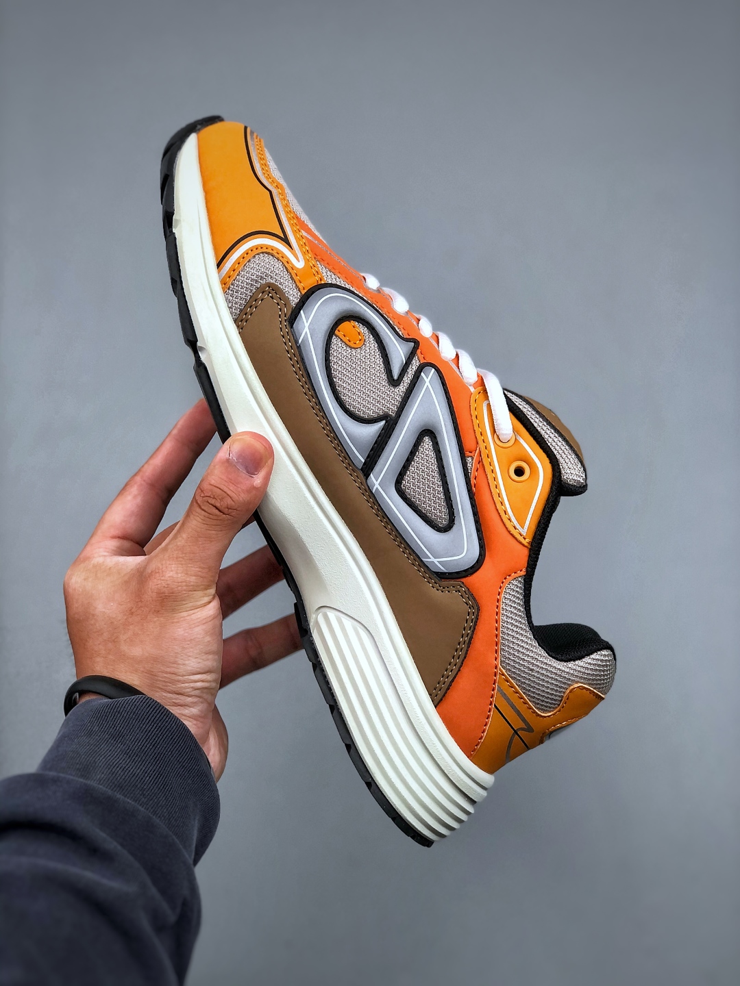 Dior B30 Chunky Sneakers Orange/Brown