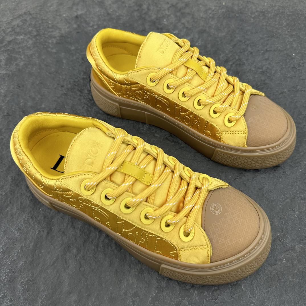 Dior x Stone Island B33 Low Sneakers Yellow