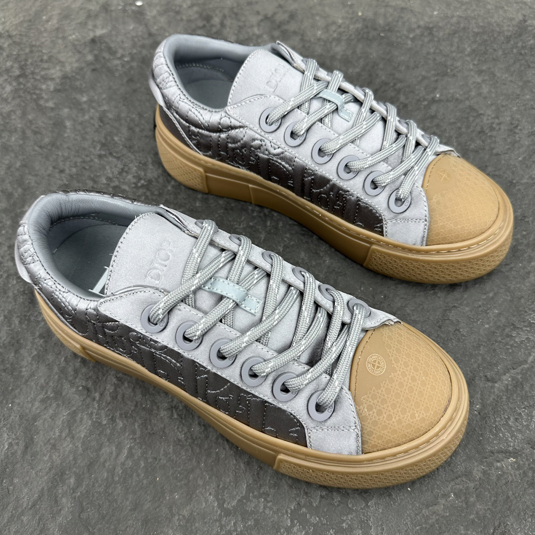 Dior x Stone Island B33 Low Sneakers Silver
