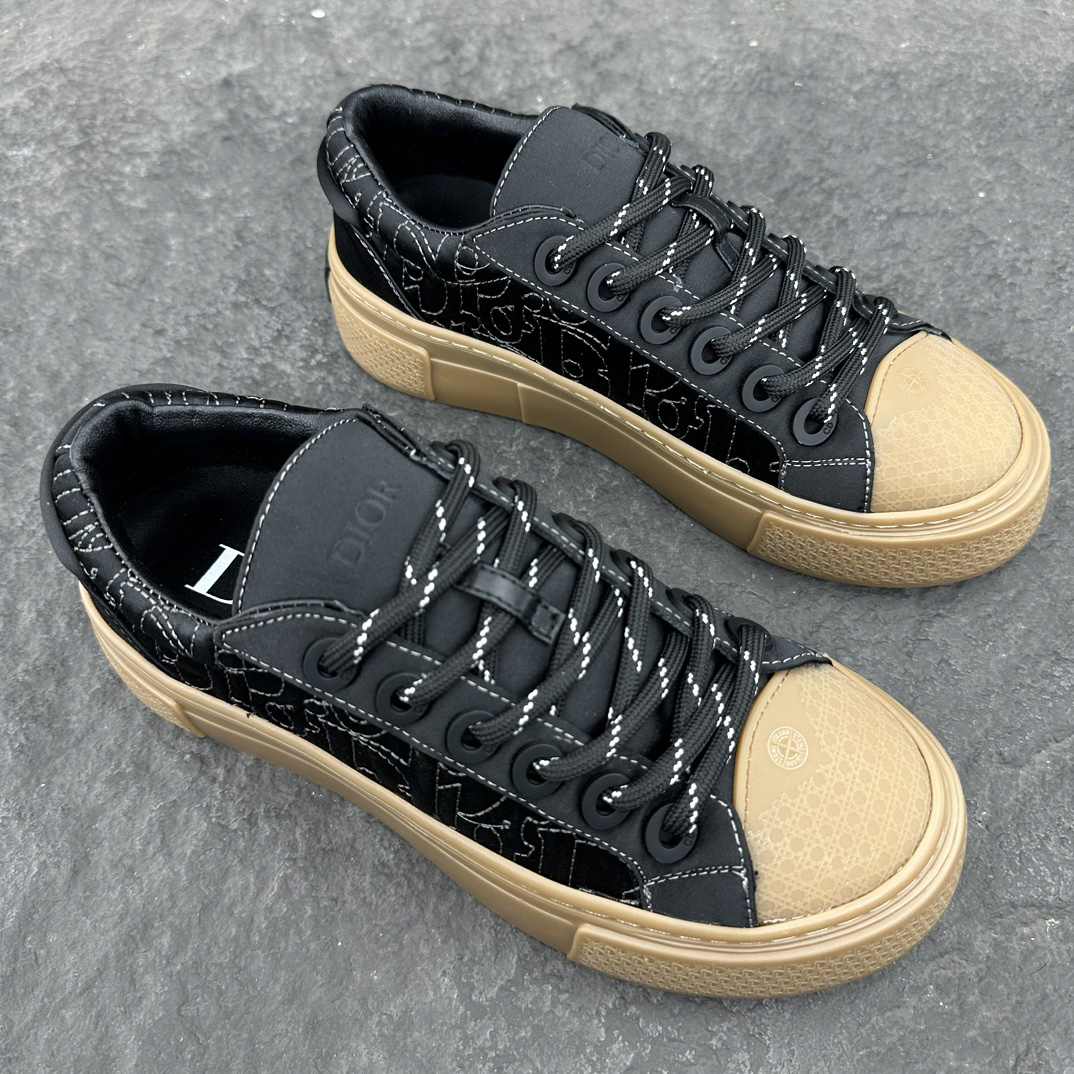 Dior x Stone Island B33 Low-Top Sneakers Black