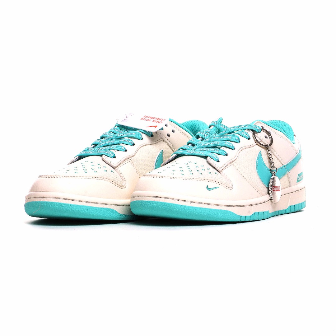 Nike SB Dunk Low Supreme Canvas White/Tiffany Blue