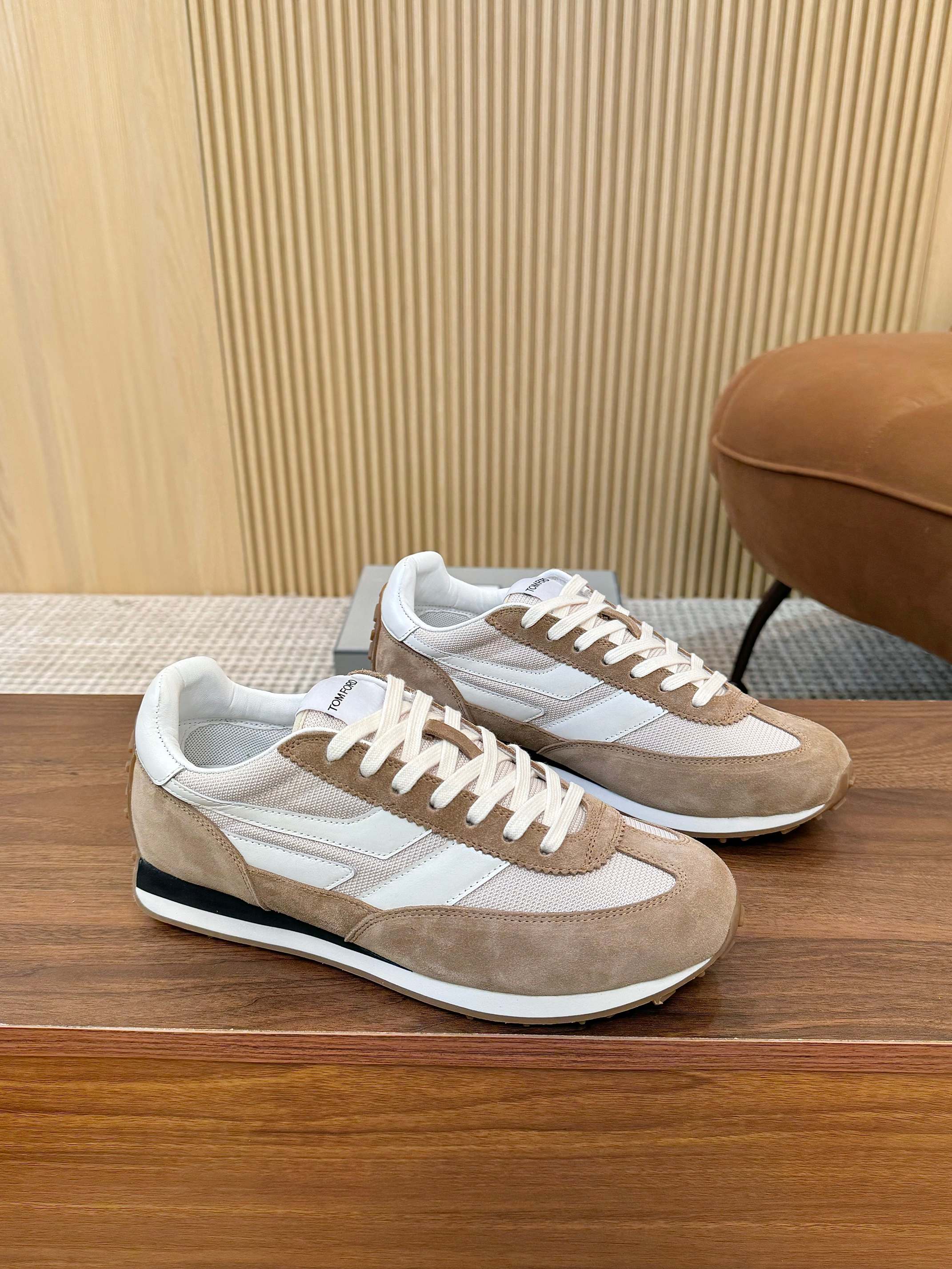 Tom Ford Low-Top Sneakers Khaki