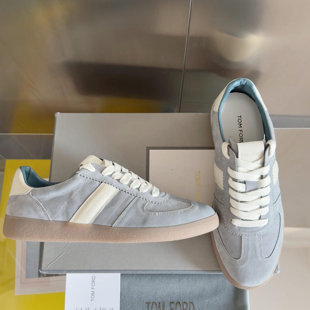 Tom Ford Terence Suede Sneakers Blue/White
