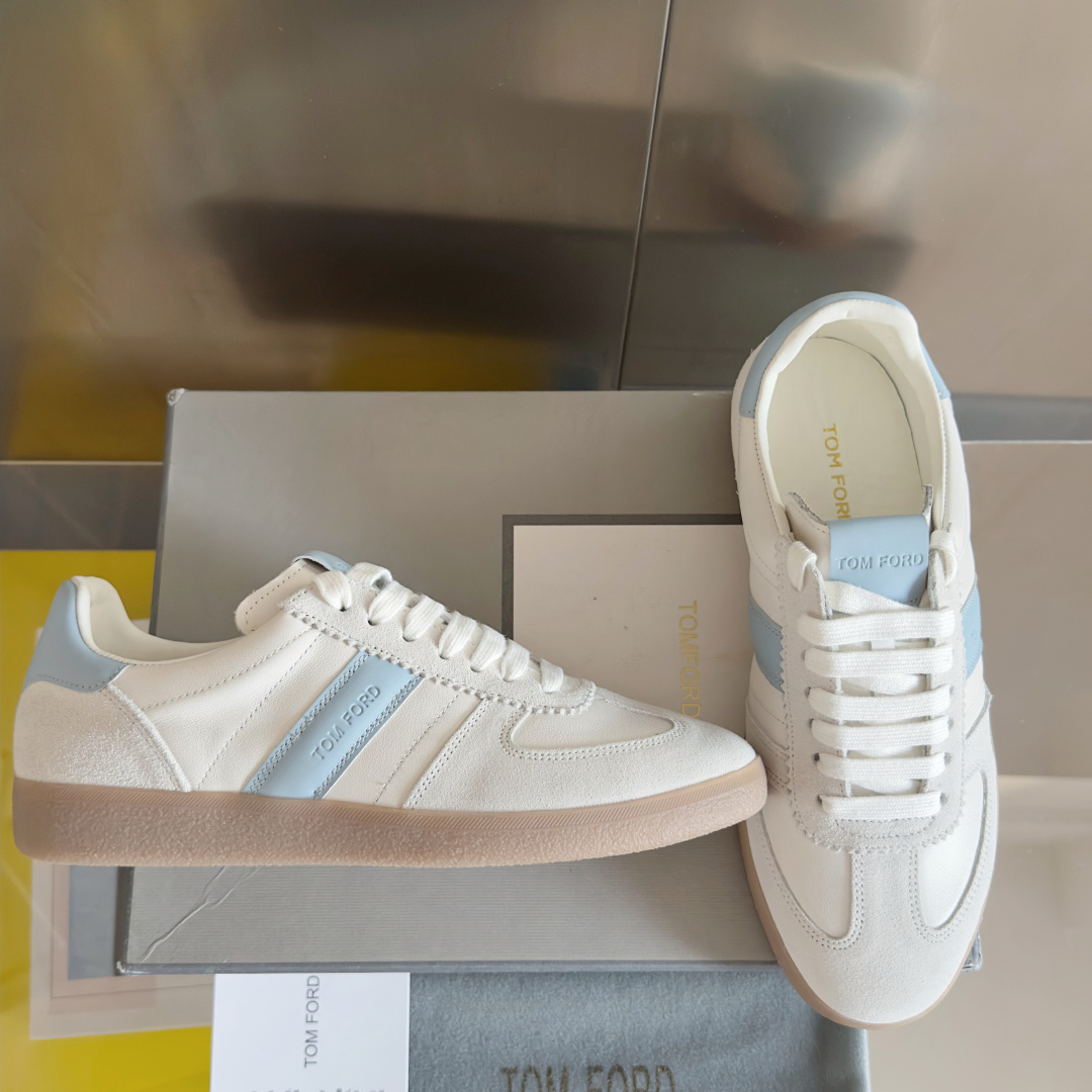 Tom Ford Terence Suede Sneakers Blue/White