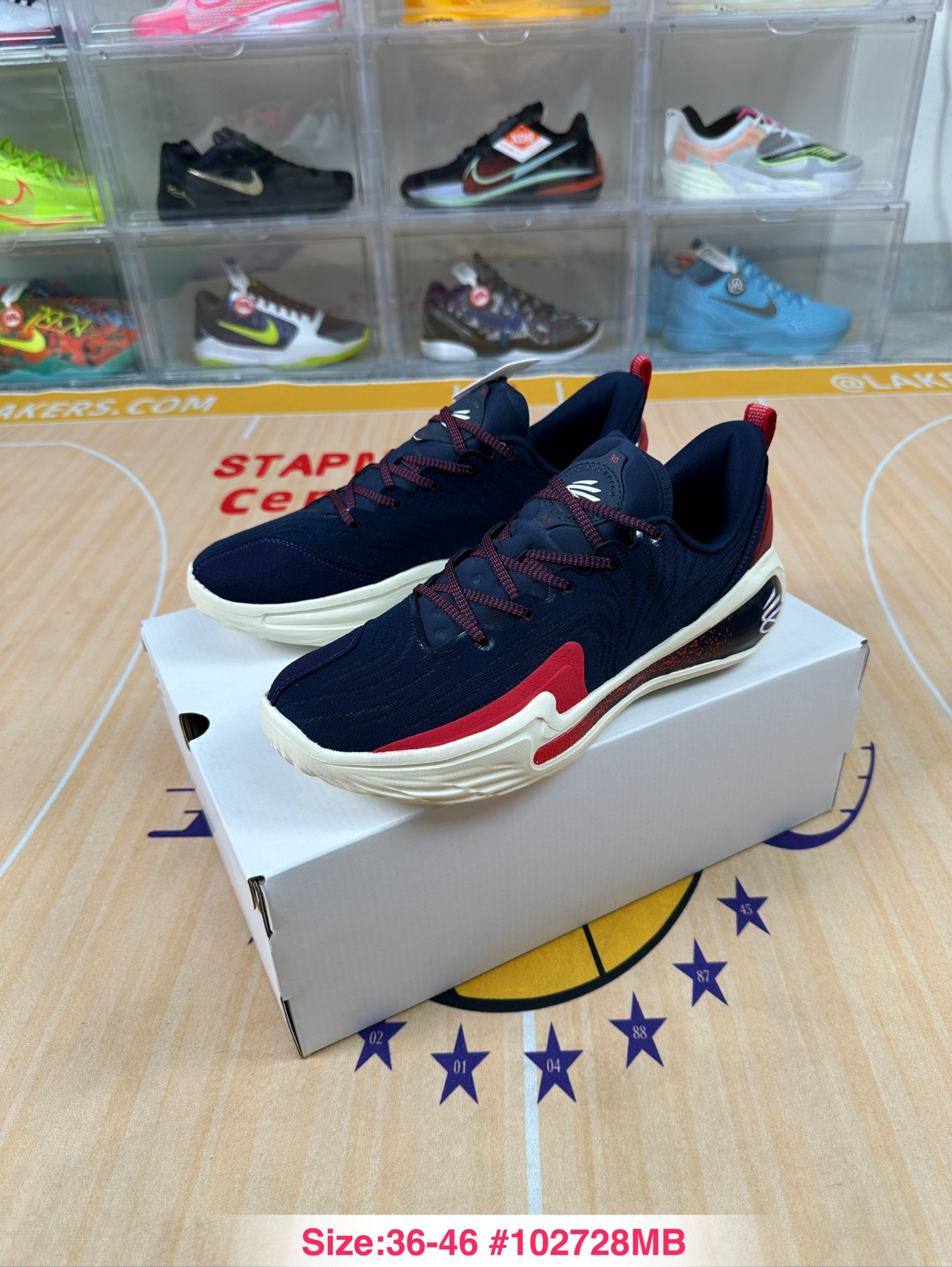 Under Armour Curry 12 Basketball Shoes Navy Red