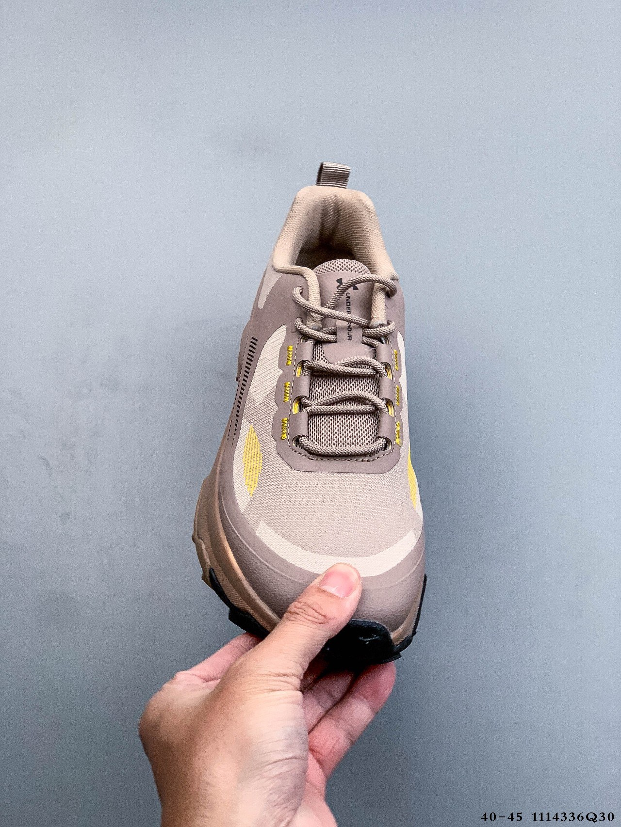Under Armour Trail Running Shoes Cushioned Grip Khaki