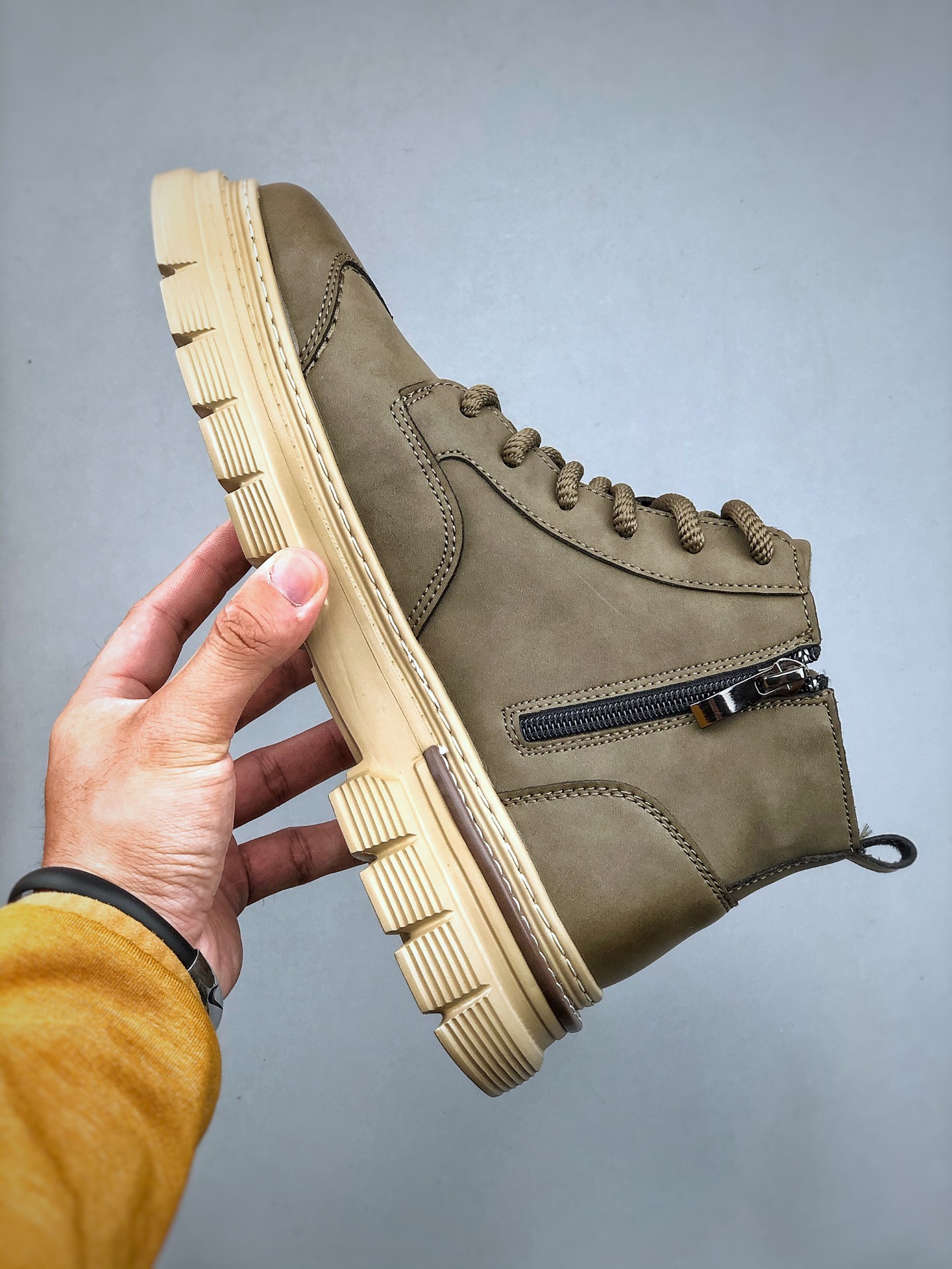 Undefeated x Timberland Rugged Zip Boots Olive