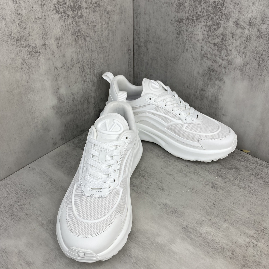 Valentino True Act Mesh Sneakers White