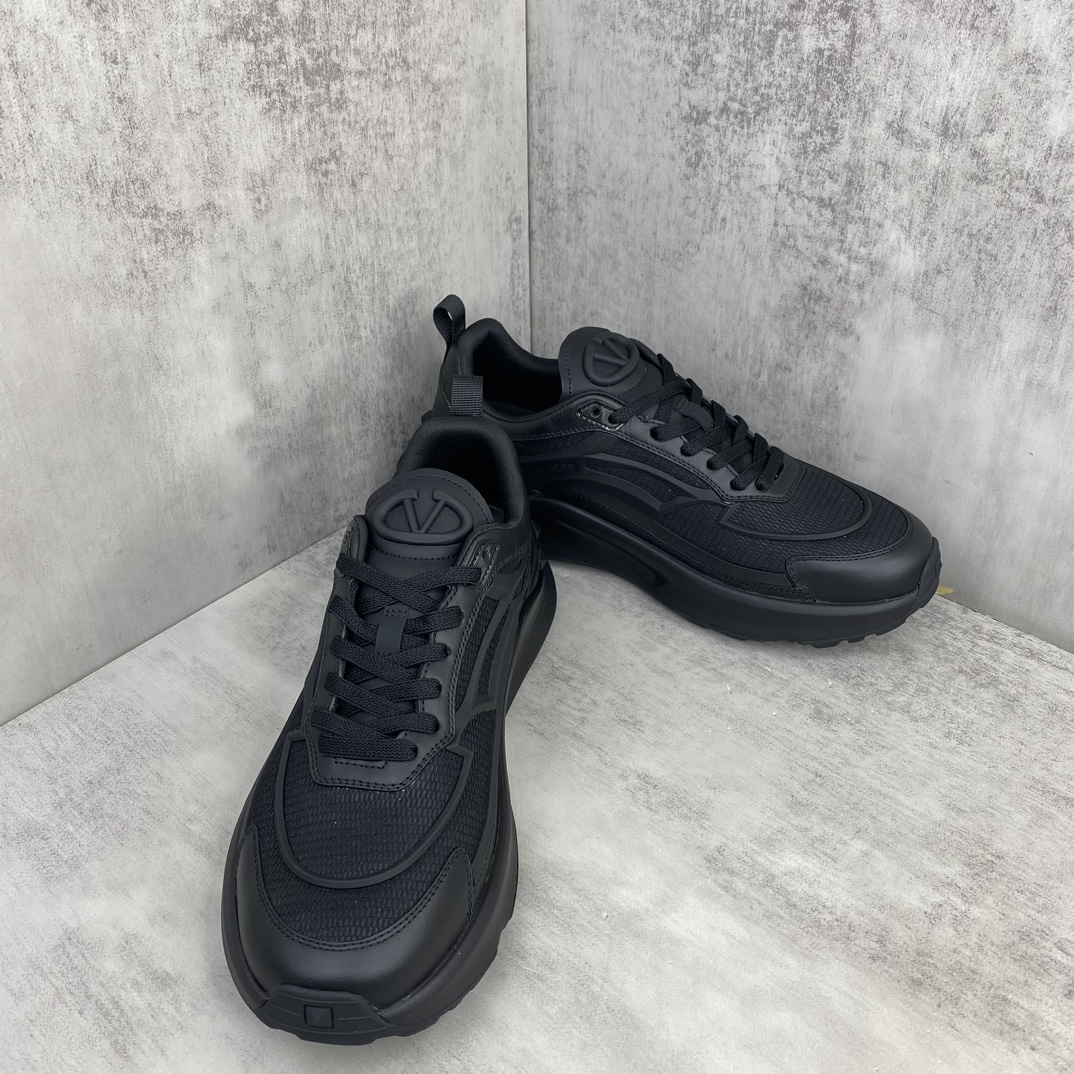 Valentino True Act Mesh Sneakers Black