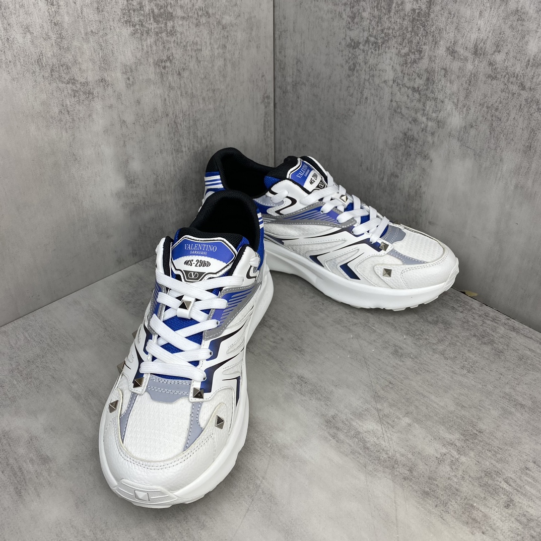 Valentino Garavani Totaloop V Sneakers White Blue