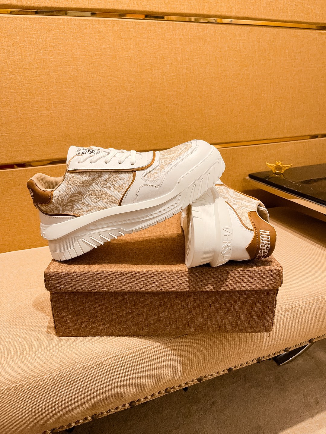 Versace Baroque Panel Sneakers Multicolor