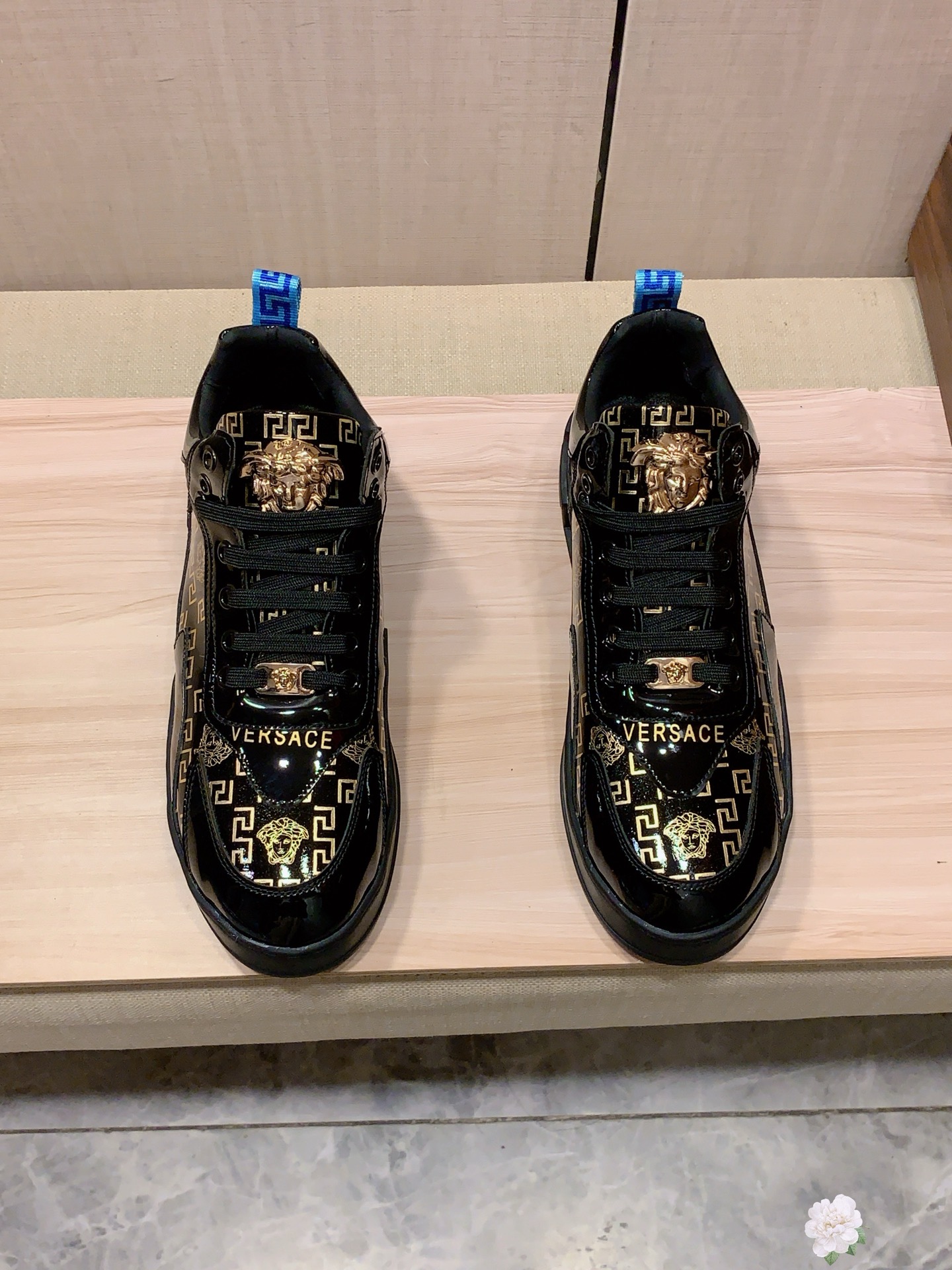 Versace Medusa Greca Low-Top Sneakers Black