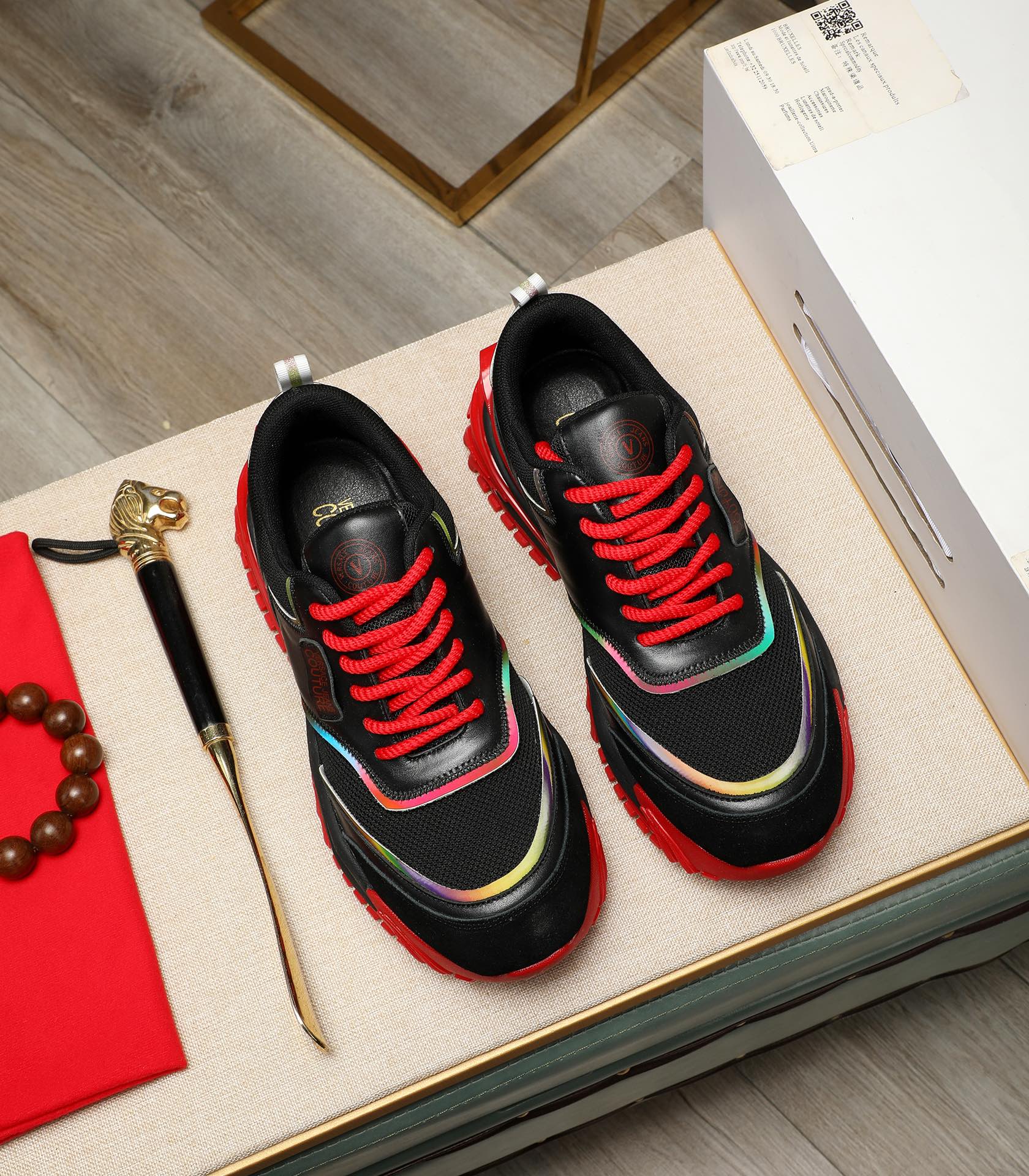 Versace Couture Chunky Sneakers Black/Red