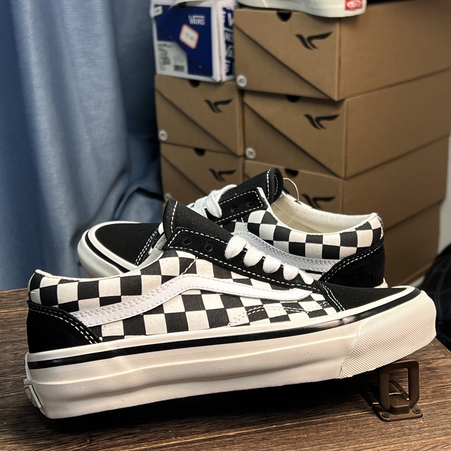 Vans Old Skool 36 DX Checkerboard Sneakers Black/White