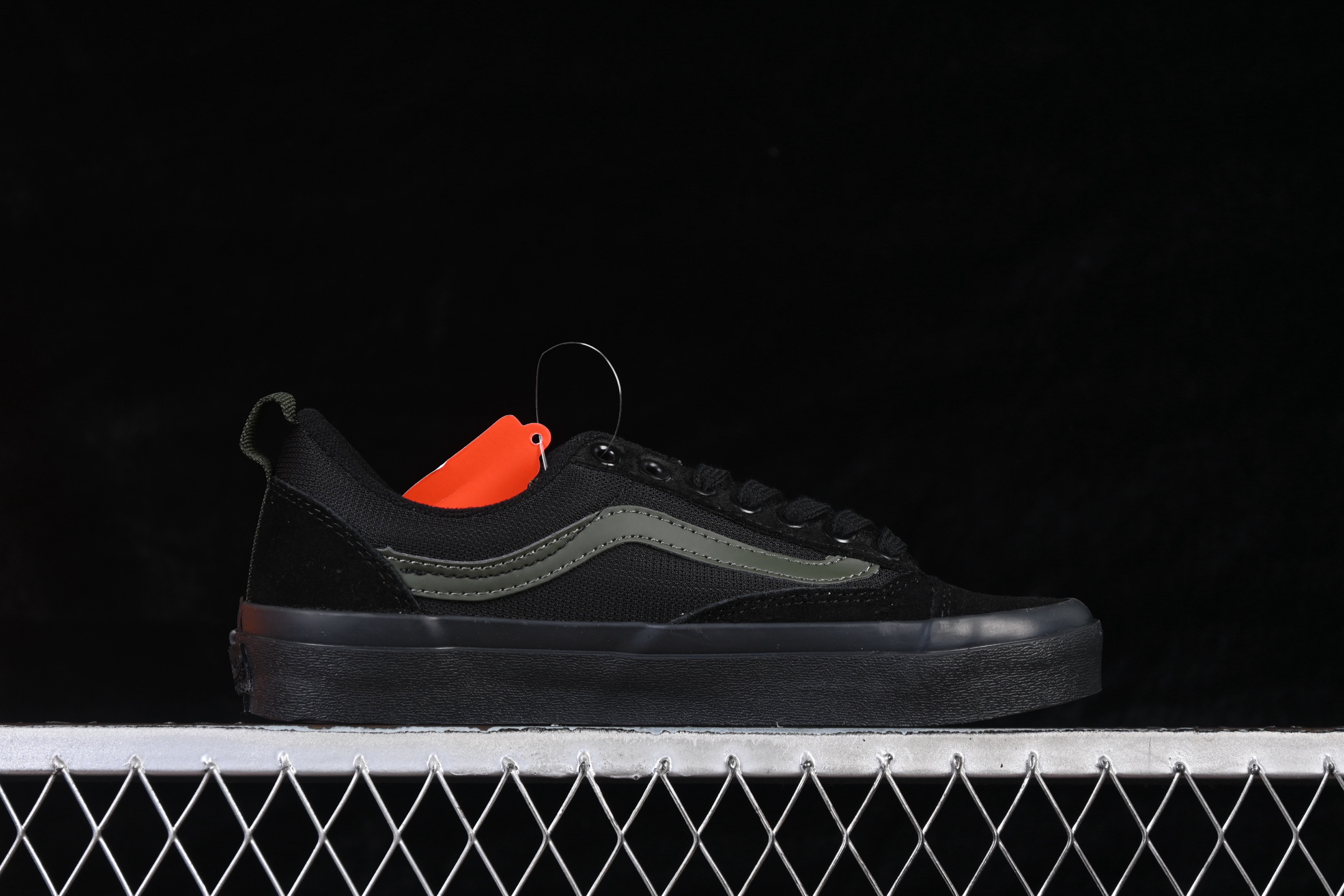 Vans Skate Old Skool+ Skate Shoes Black/Dark Green