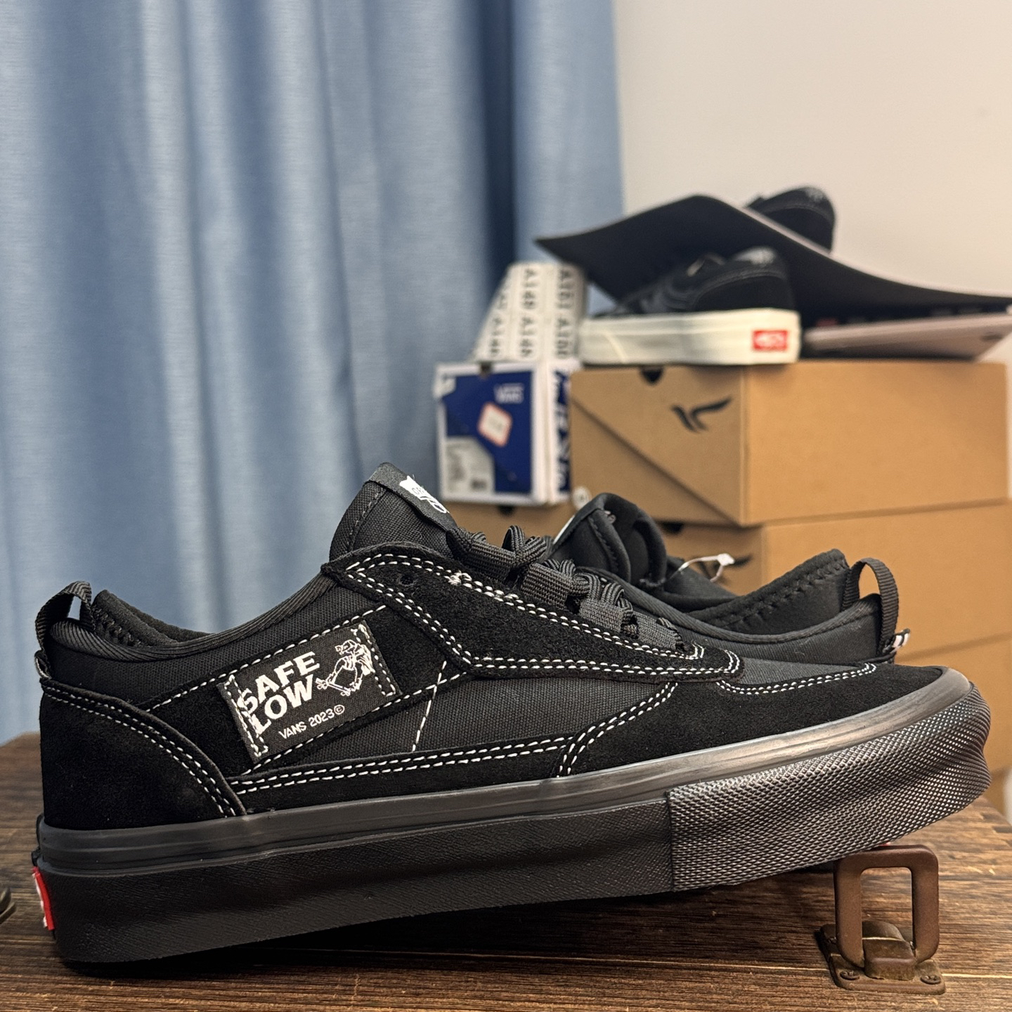 Vans Safe Low Skate Shoes Black